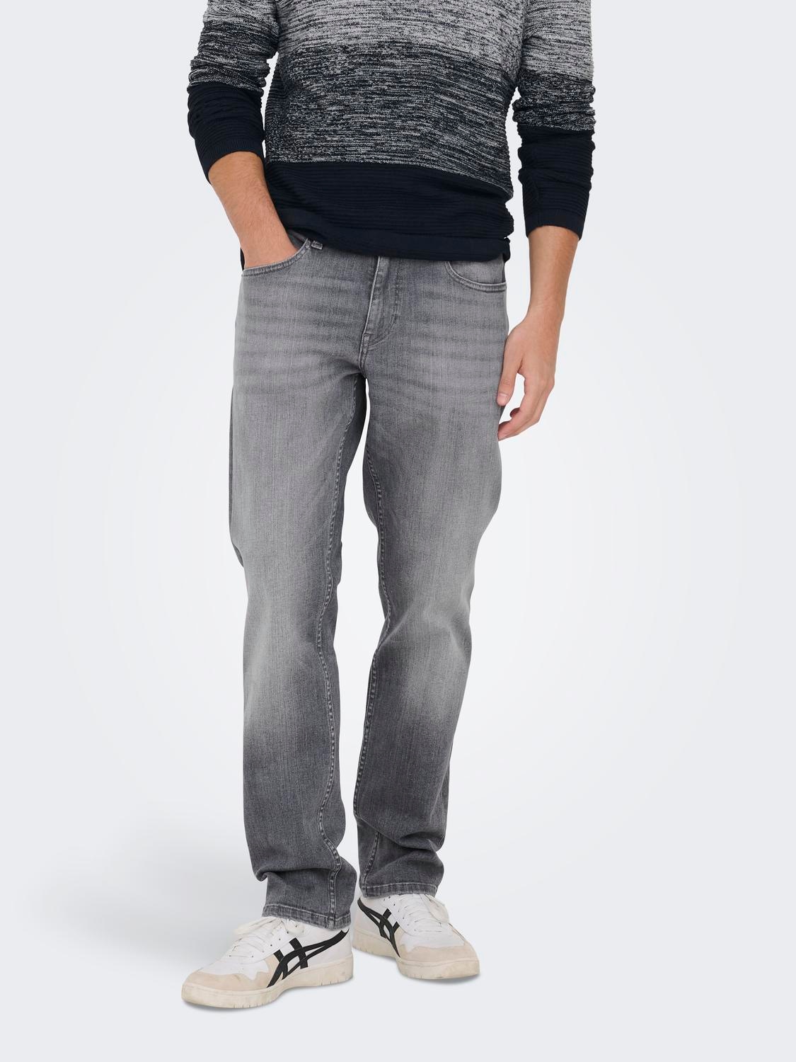 ONLY & SONS Straight-Jeans "ONSWEFT REG. MBD 5094 TAI DNM NOOS", im 4-Pocke günstig online kaufen