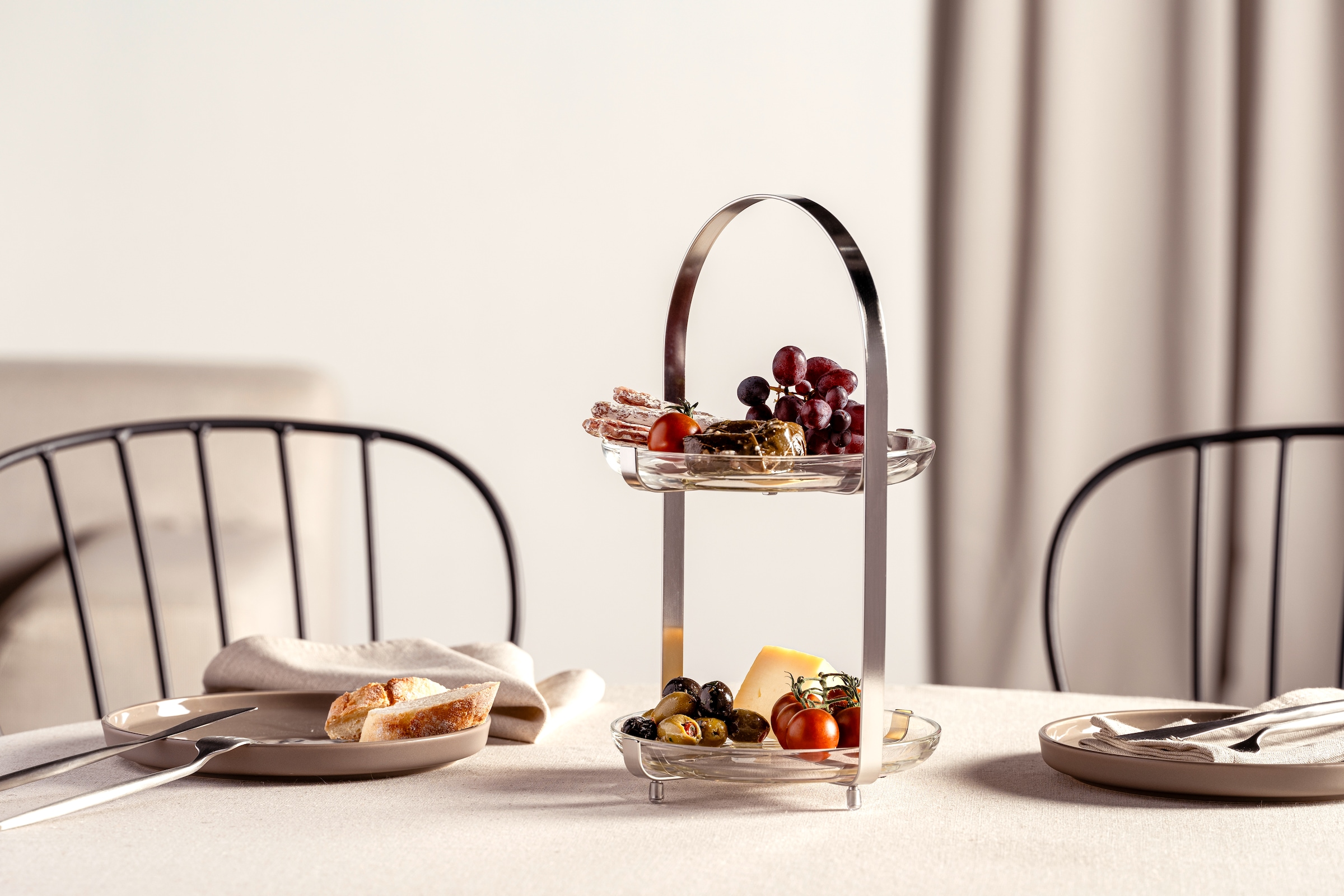 LEONARDO Etagere »CUCINA, 2 stufig - Höhe 32 cm«, Servieretagere mehrstöckig, zum Servieren und Präsentieren