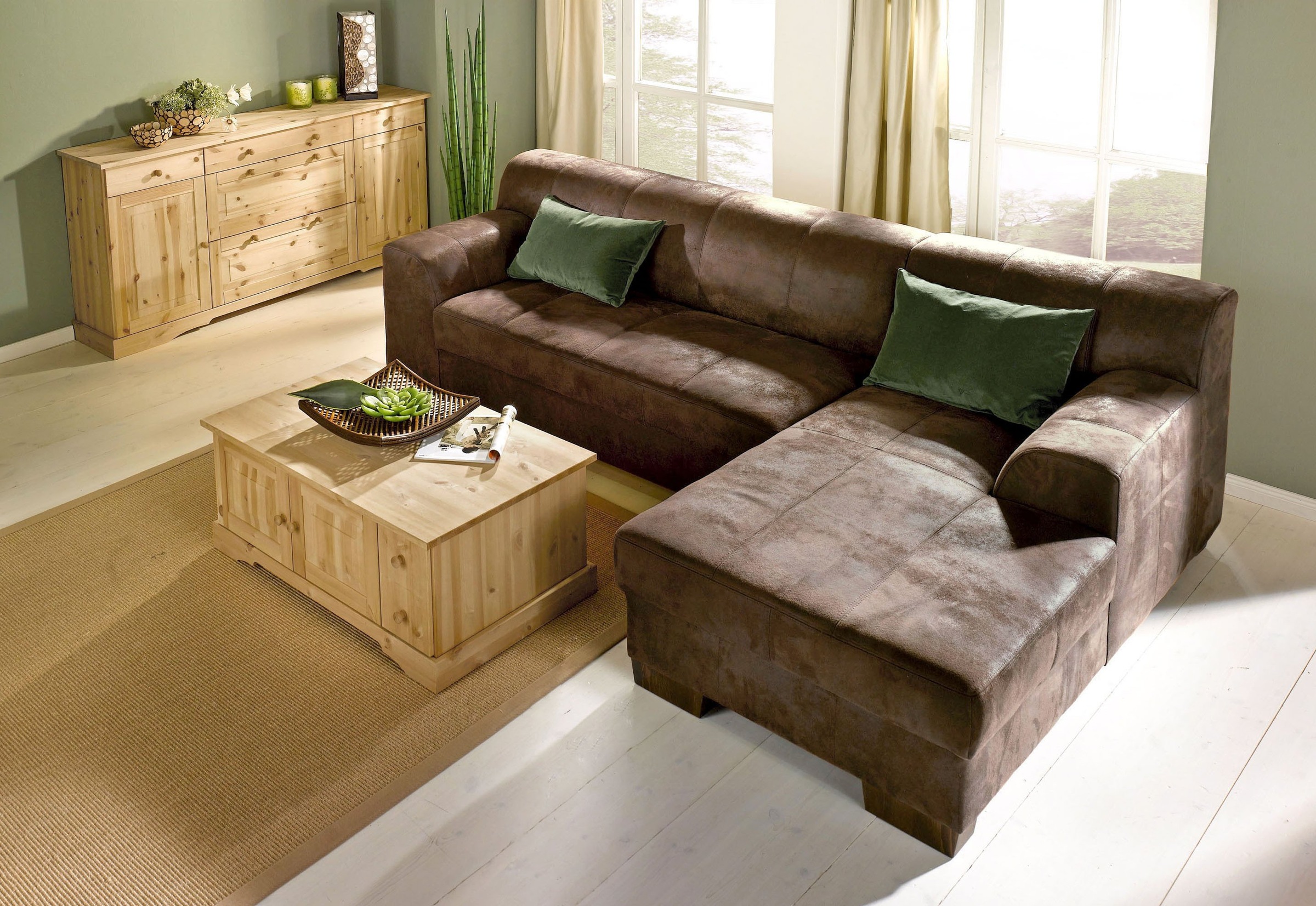 Home affaire Ecksofa "Falk klare Linien, elegant und zeitlos, L-Form", mit günstig online kaufen