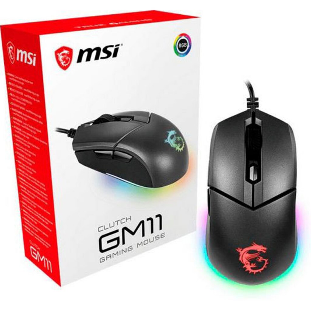 MSI Maus »Clutch GM11«, kabelgebunden