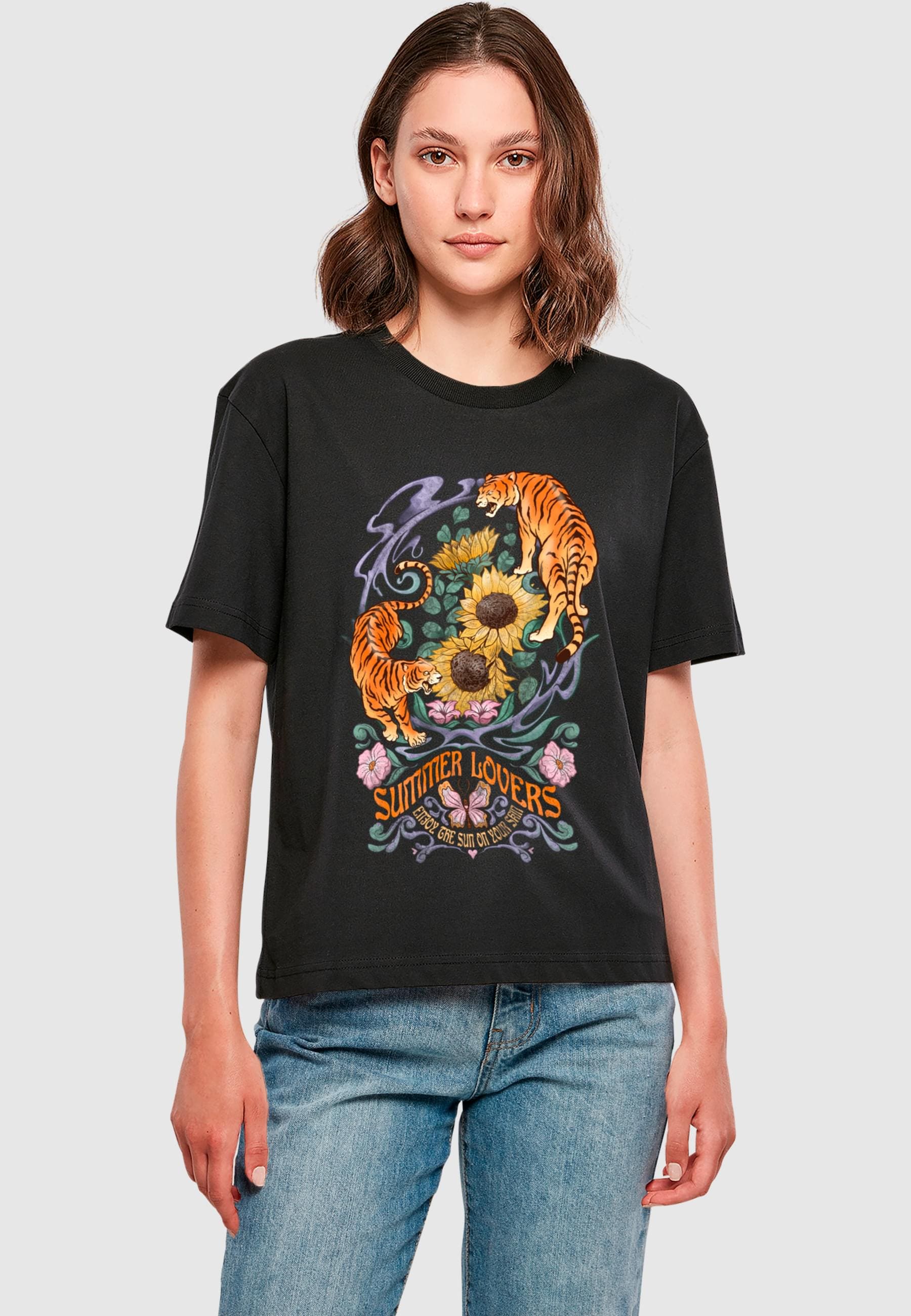 Miss Tee T-Shirt »Miss Tee Damen Summer Lovers Tee«, (1 tlg.)