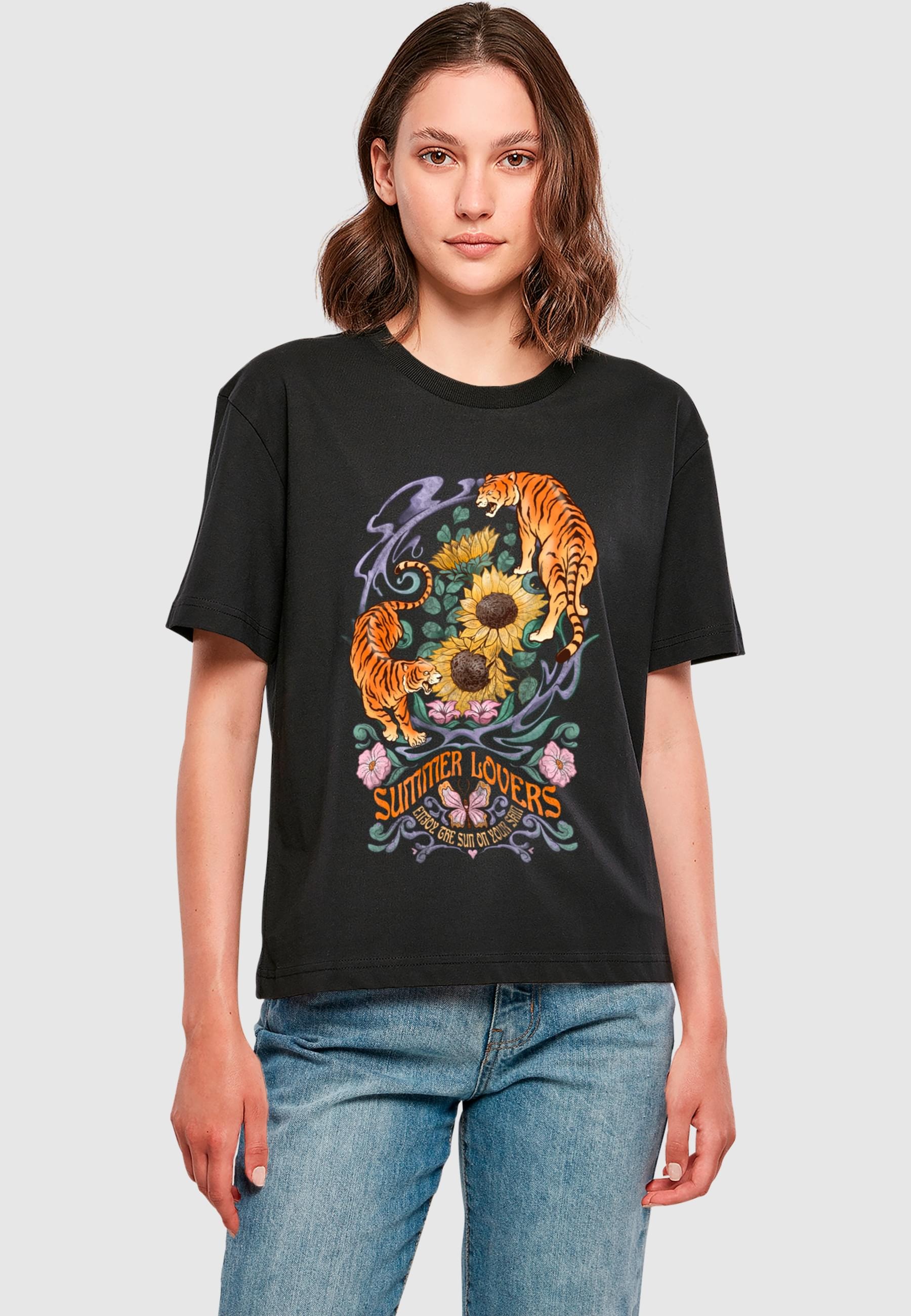 Thumbnail - Miss Tee T-Shirt "Miss Tee Damen Summer Lovers Tee" 1 Stk.