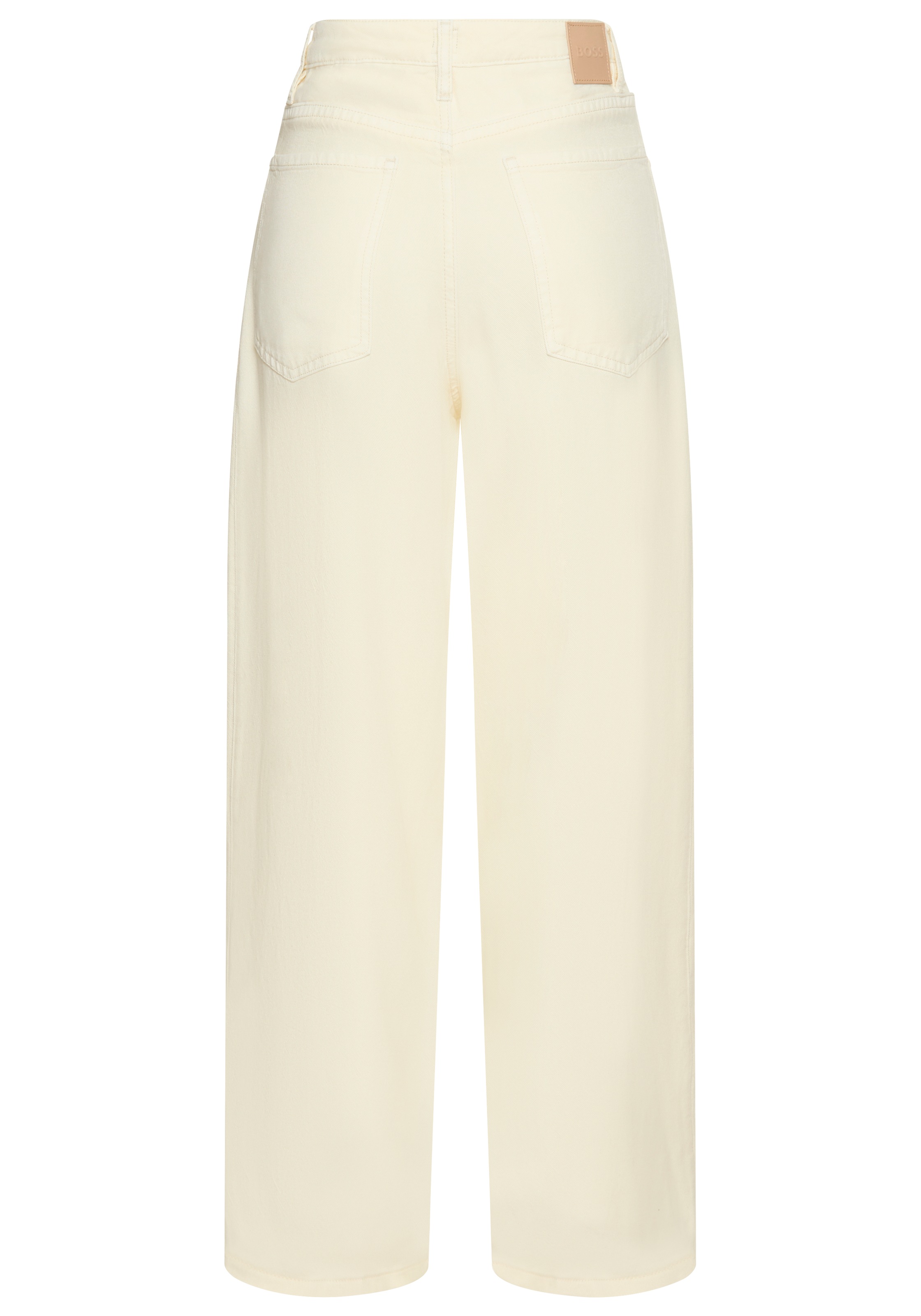 BOSS ORANGE Loose-fit-Jeans "Slouchy Pleated Mid Rise Premium Damenmode", ( günstig online kaufen