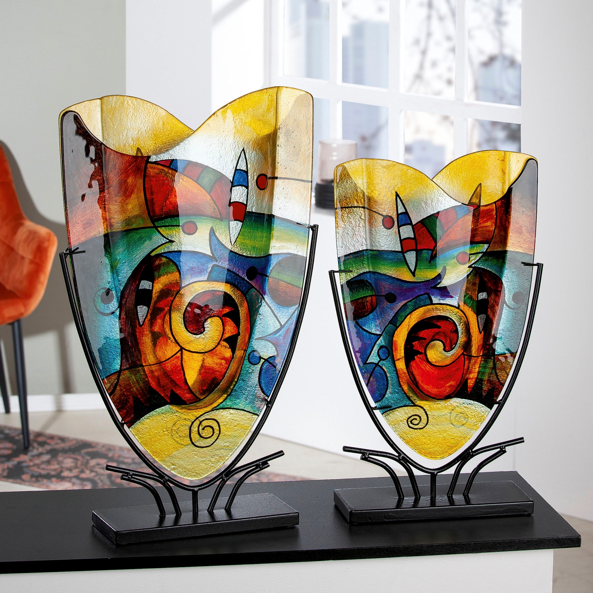 Casablanca by Gilde Dekovase "Verona", (1 St.), dekorative Vase aus Glas, D günstig online kaufen