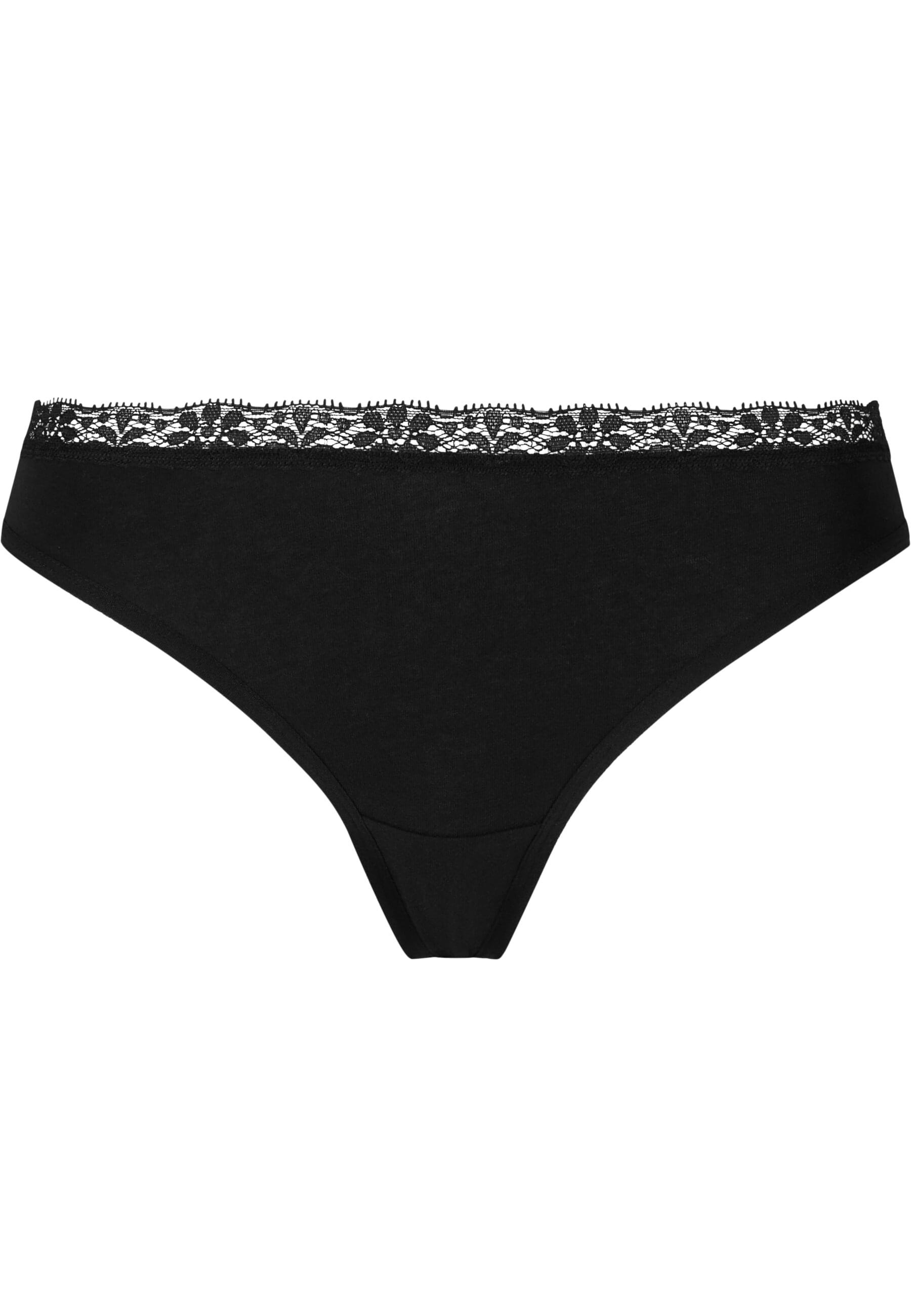 URBAN CLASSICS Panty »Urban Classics Ladies Basic Cotton Tanga Lace 5-Pack«