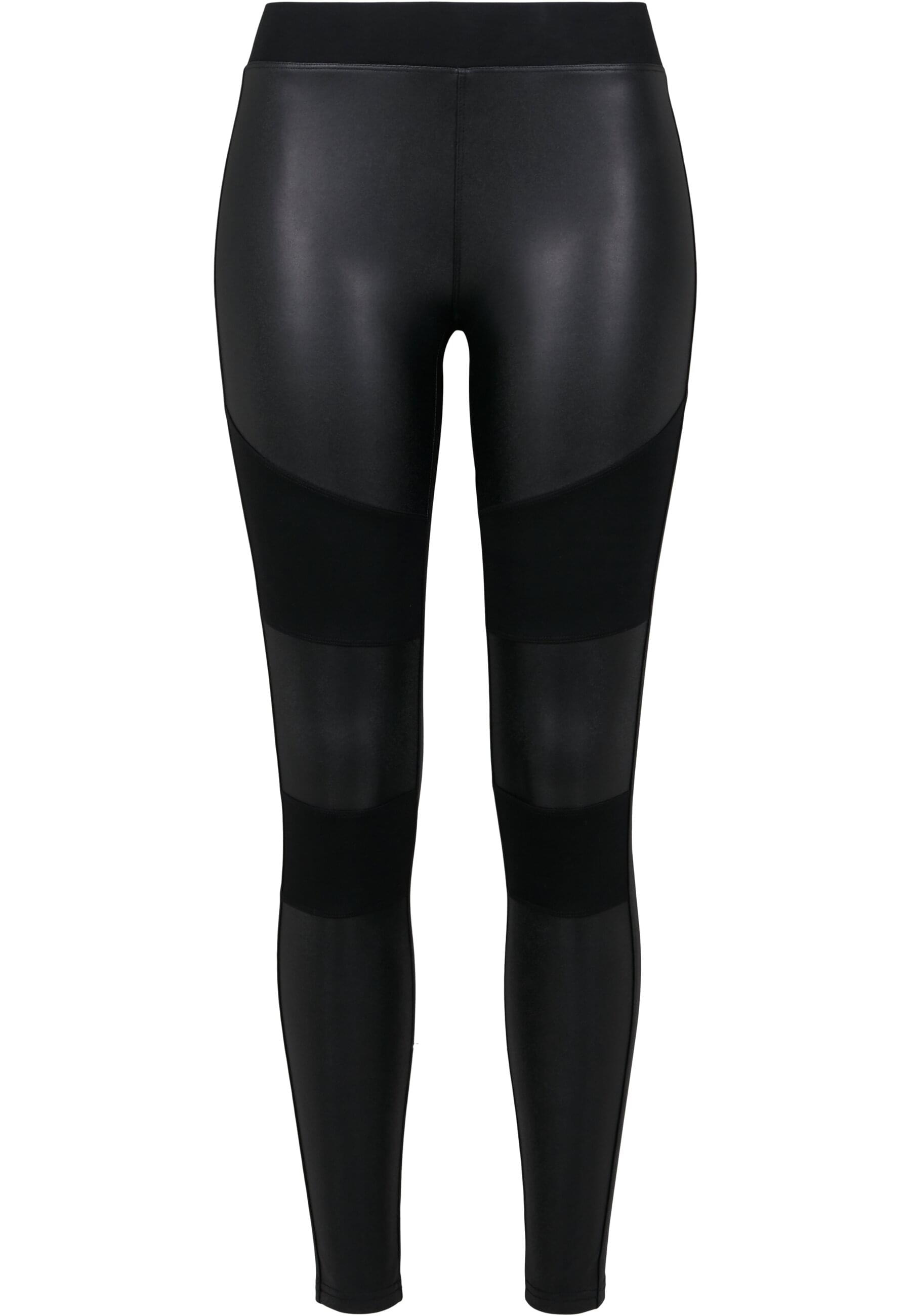 URBAN CLASSICS Leggings "Urban Classics Damen Ladies Fake Leather Tech Leggings", (1 tlg.)