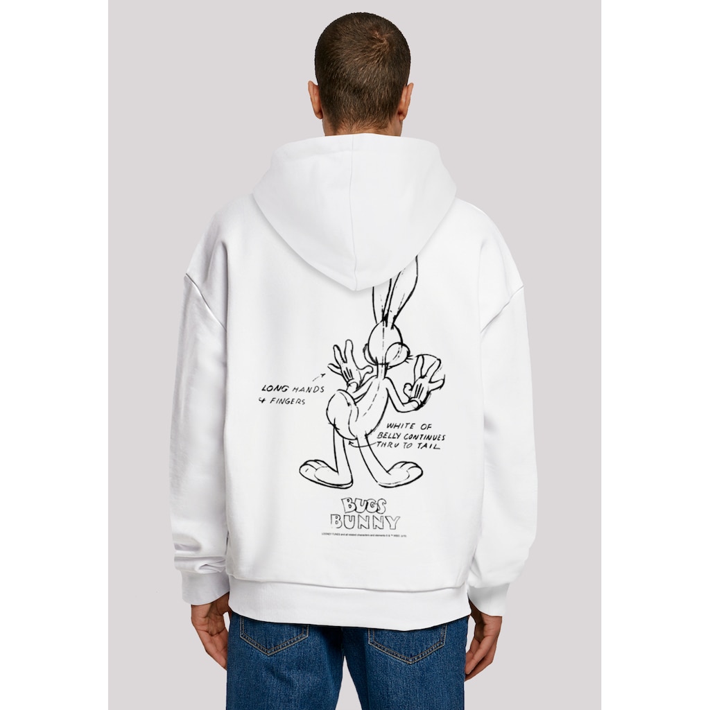 F4NT4STIC Kapuzenpullover »Looney Tunes Bugs Bunny White Belly«