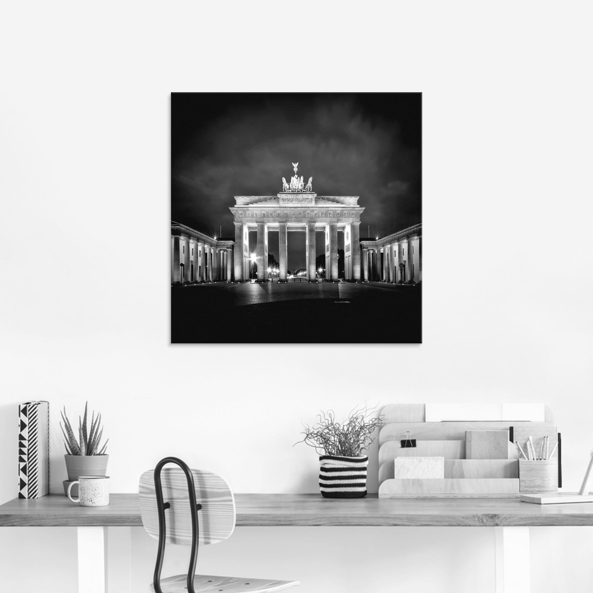 Artland Glasbild "Berlin Brandenburger Tor I", Gebäude, (1 St.), in verschi günstig online kaufen