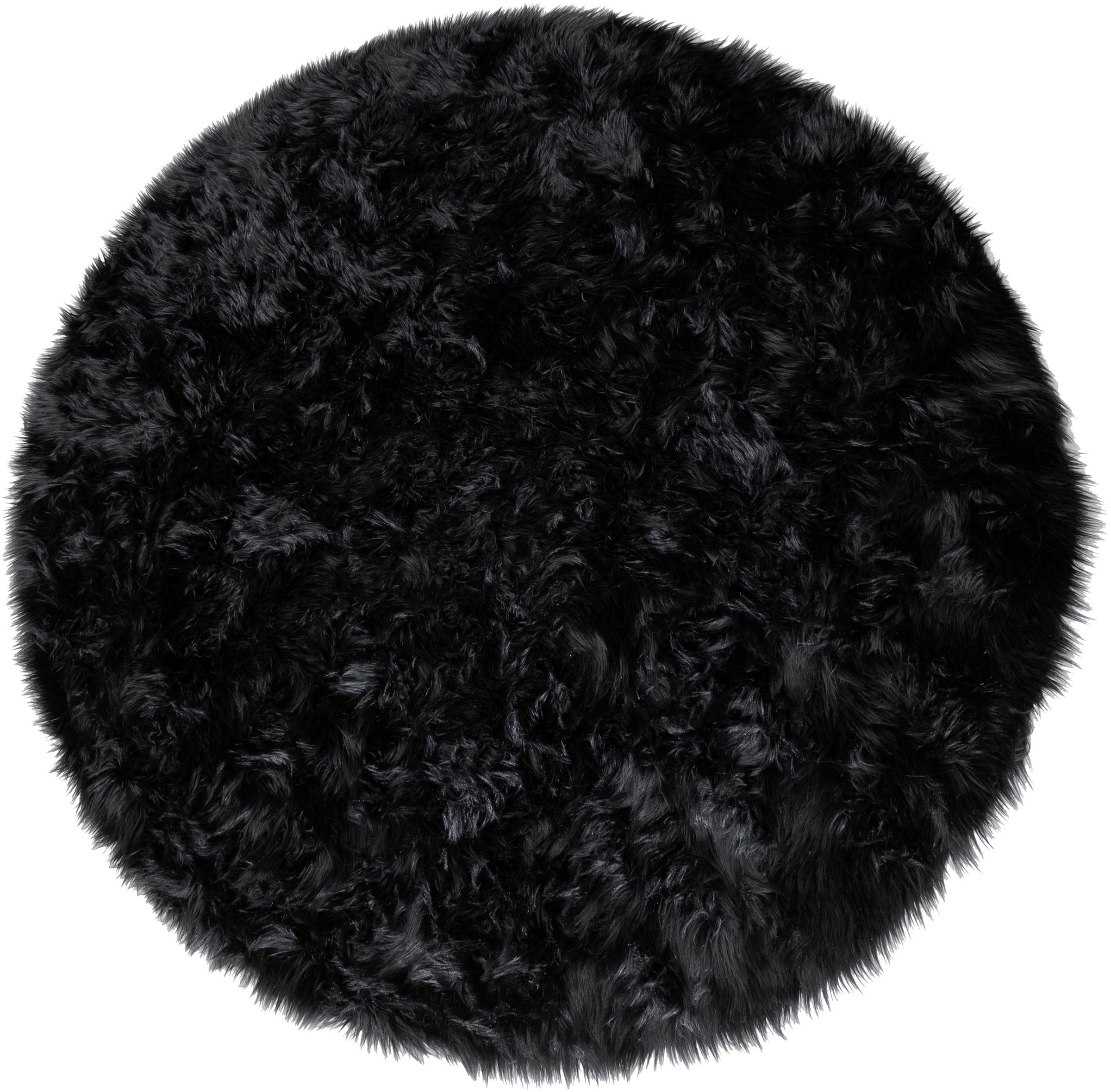 my home Fellteppich "Dena, Hochflor Teppiche" rund 60 mm Höhe Kunstfell, we günstig online kaufen