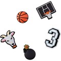 Crocs Schuhanstecker »Jibbitz™ Basketball Star«, (Set, 5 tlg., Kein Spielzeug. Nicht geeignet für Kinder unter 3 Jahren.), zum individuellen stylen