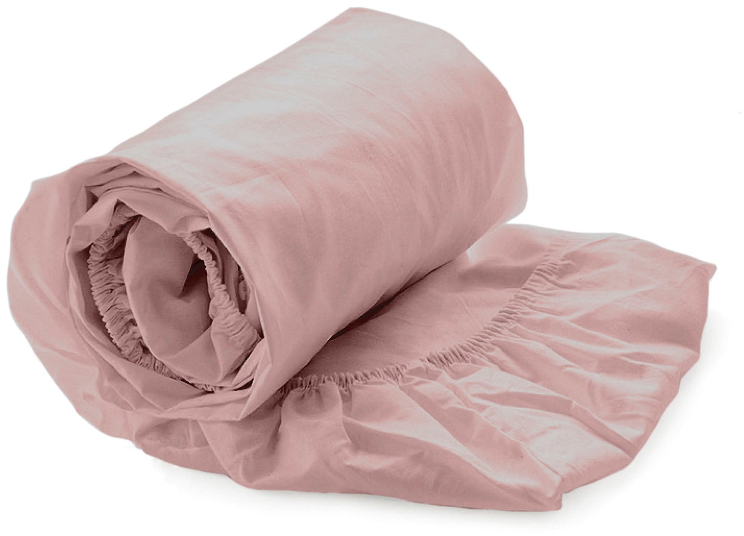 "Spannbettlaken YELLOW ""Yellow Spannbetttuch Suite-Mumbai"", rosa (rosé), Bettlaken, B/L: 160cm x 200cm, 1 Stk., Perkal, 160x200 30 35 40cm, Perkal