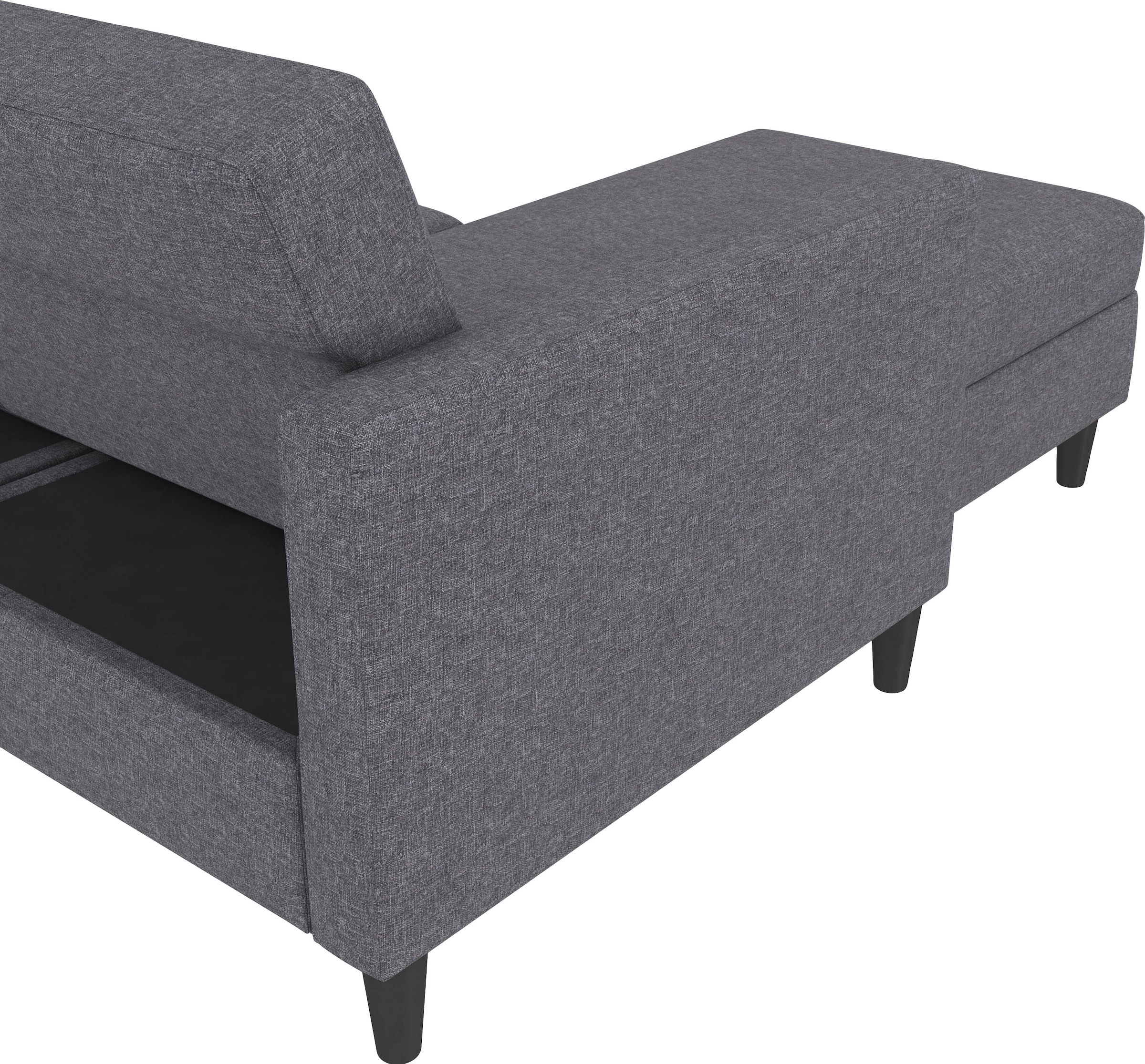 Dorel Home Ecksofa »Hartford II«, mit Bettfunktion und Stauraum, Recamiere beidseitig montierbar