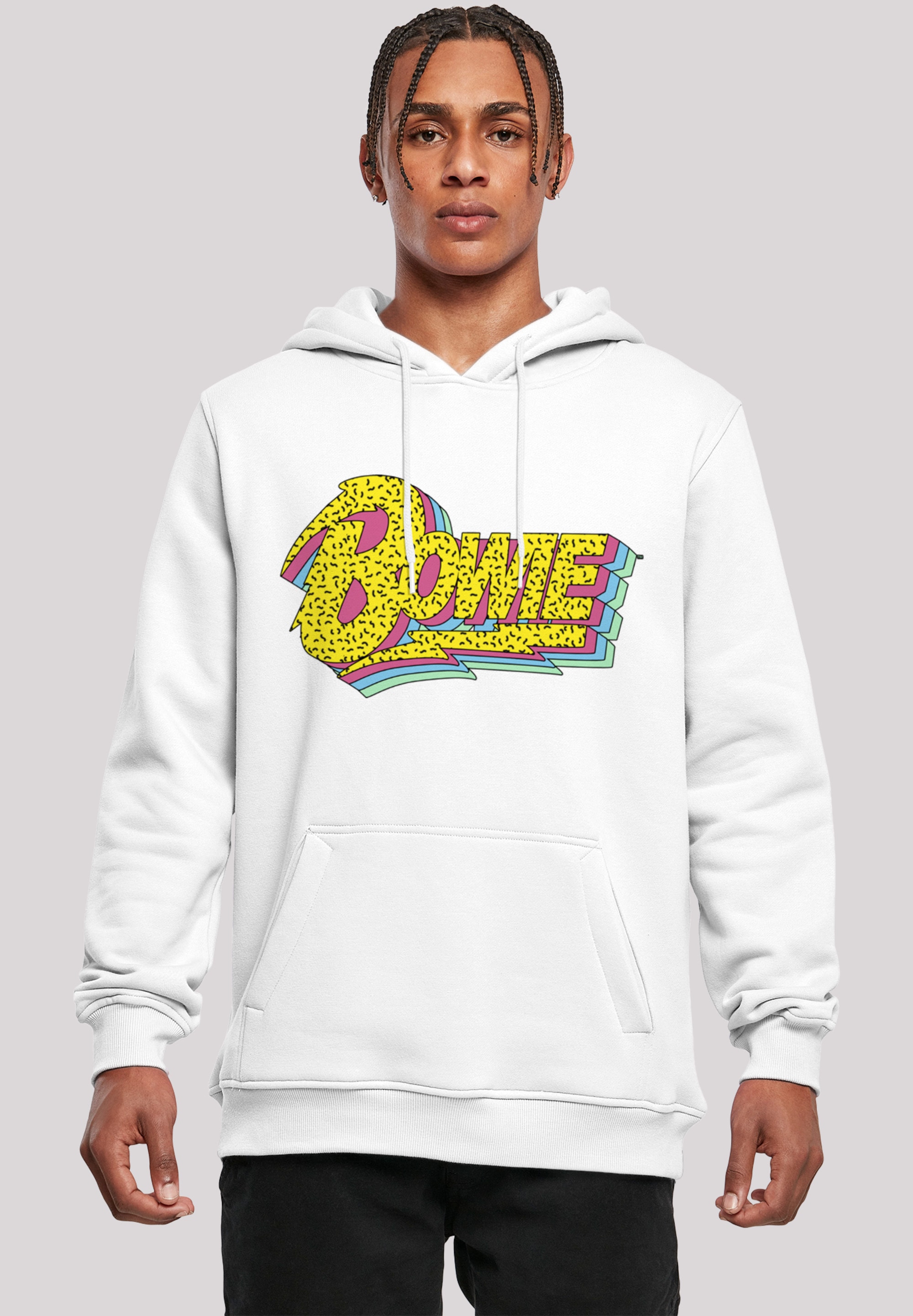 F4NT4STIC Kapuzenpullover »David Bowie Moonlight 90s Logo«, Print