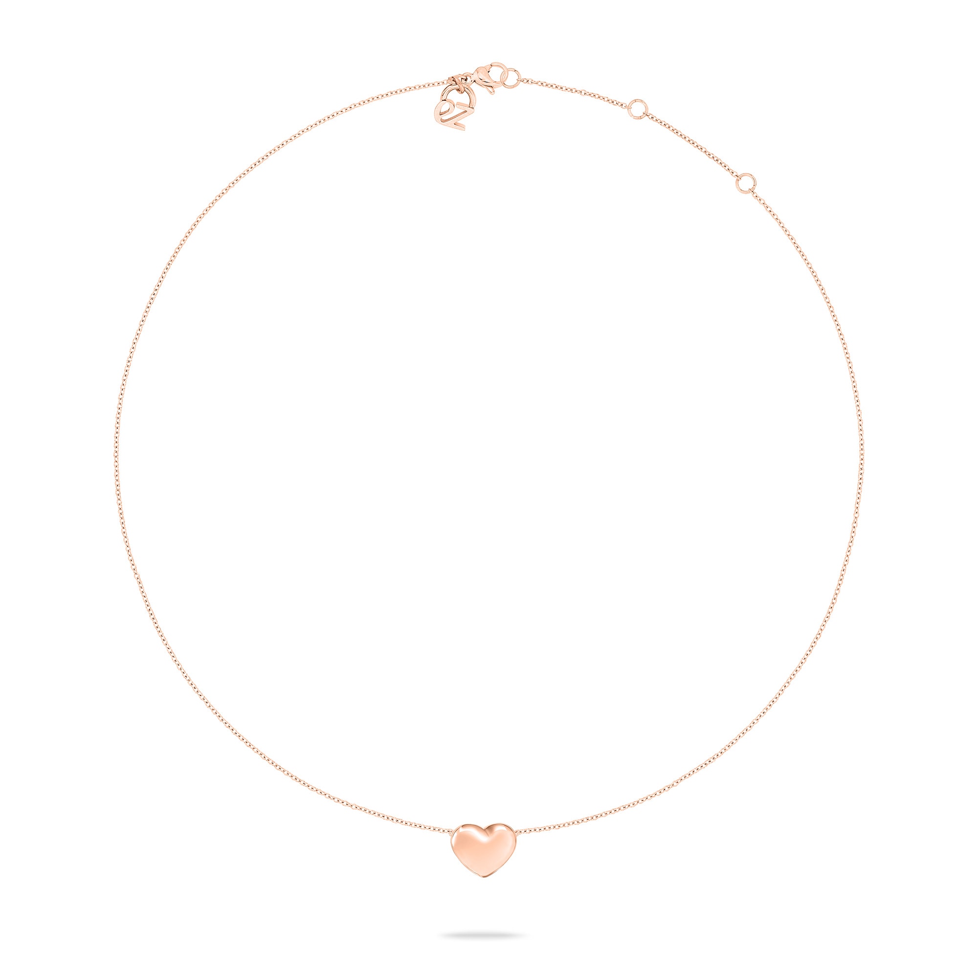 Echtzeit Kette mit Anhänger »Schmuck Geschenk Edelstahl Halskette Puffy Heart Herz«