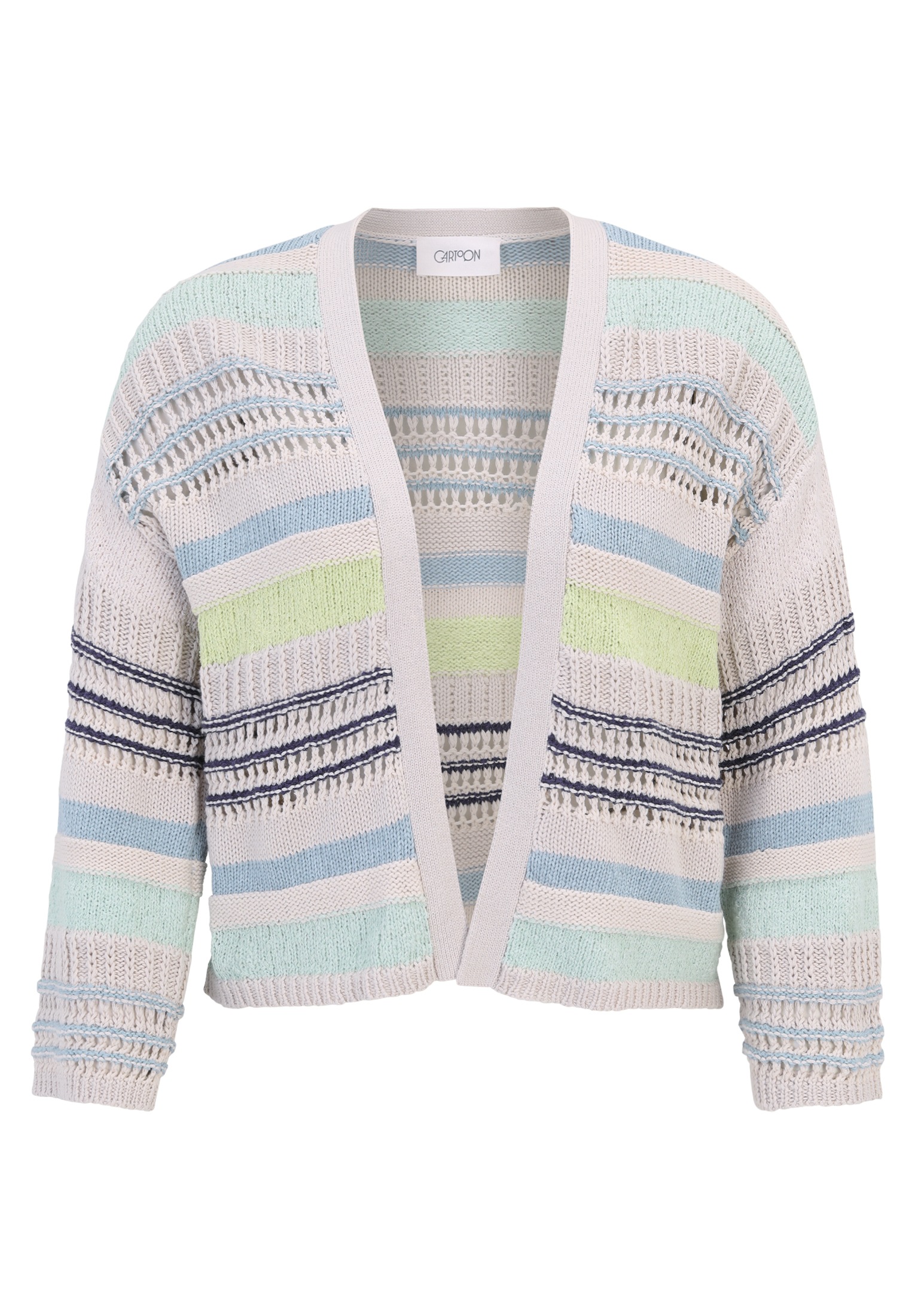 Cartoon Strickjacke "Damen Strick-Cardigan mit Color Blocking" 1 Stk. tlg. günstig online kaufen