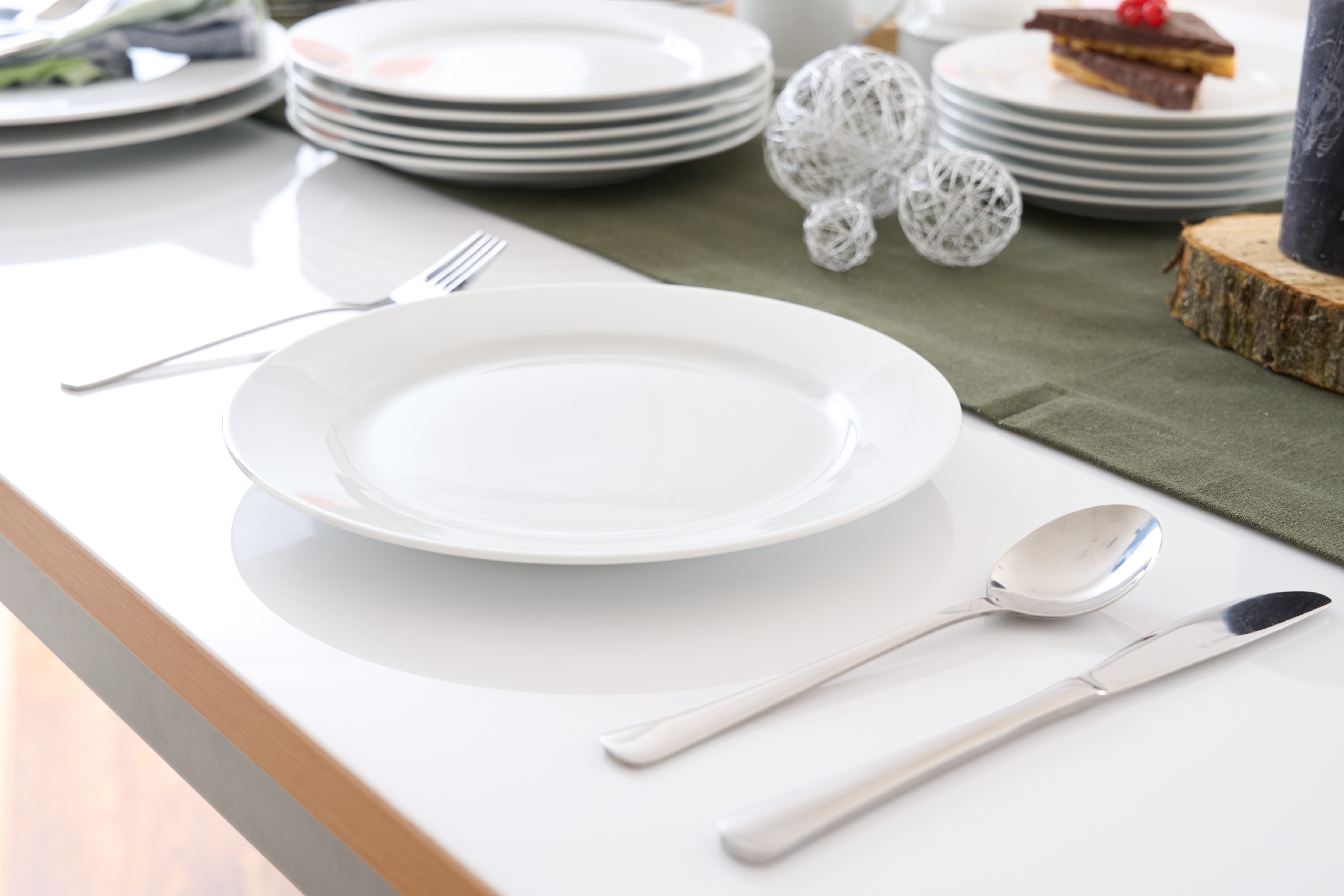 Retsch Arzberg Speiseteller "HEIKE WEISS, Teller 25 cm, Set 6-tlg für 6 Per günstig online kaufen