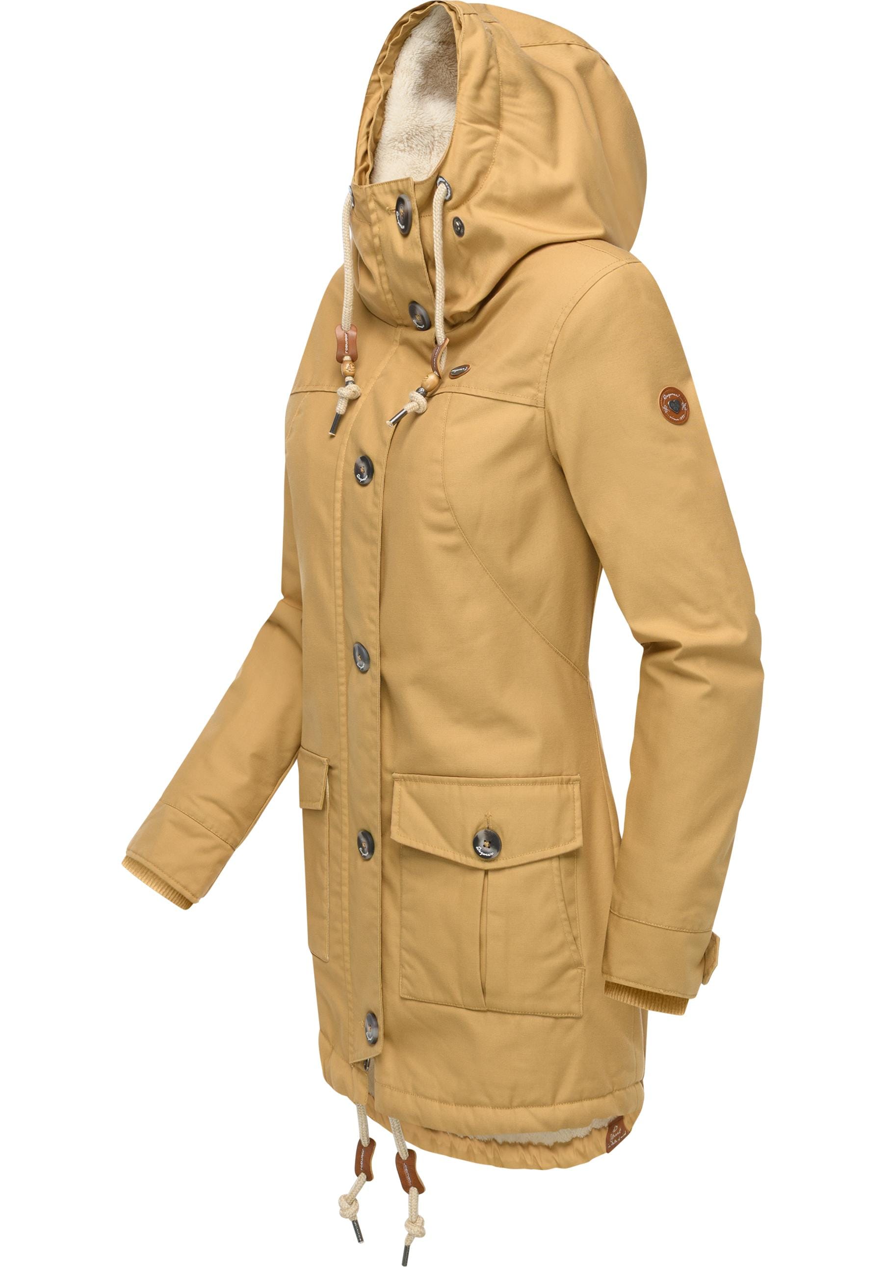 Ragwear Outdoorjacke »Jane YOUMODO«, mit Kapuze, Leicht gefütterte Winterjacke mit Kapuze