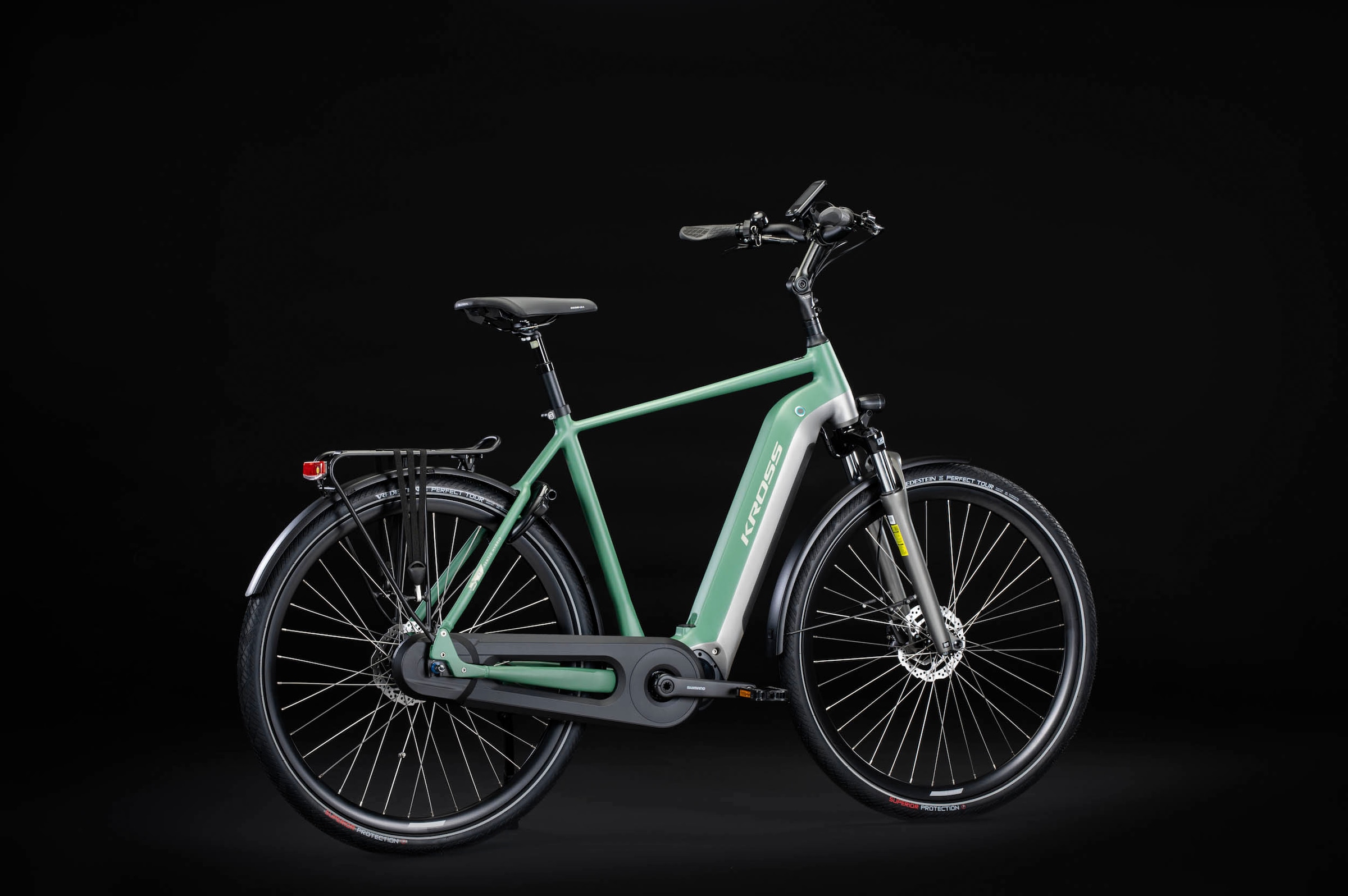 Kross E-Bike »KROSS E-Citybike Damen Sentio 6.0 28" grün«, 8 Gang, Shimano, Nexus, Mittelmotor 250 W