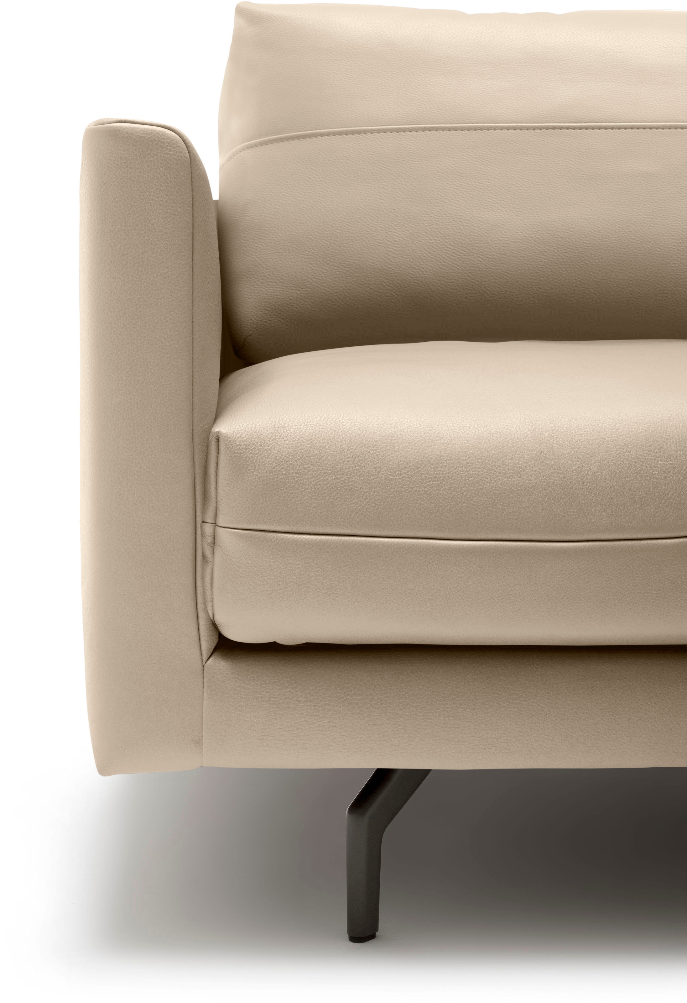 Creation BY ROLF BENZ Ecksofa »CR.414, Designecksofa, Polsterecke, L-Form«, wahlweise aus feinstem Rindsleder oder hochwertigem Chenille