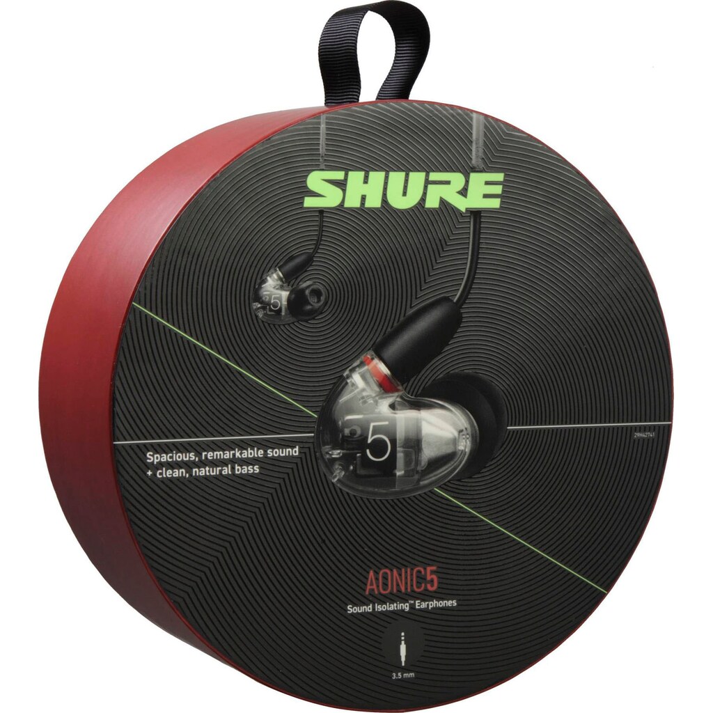 Shure In-Ear-Kopfhörer »AONIC 5 Sound Isolating«, Geräuschisolierung