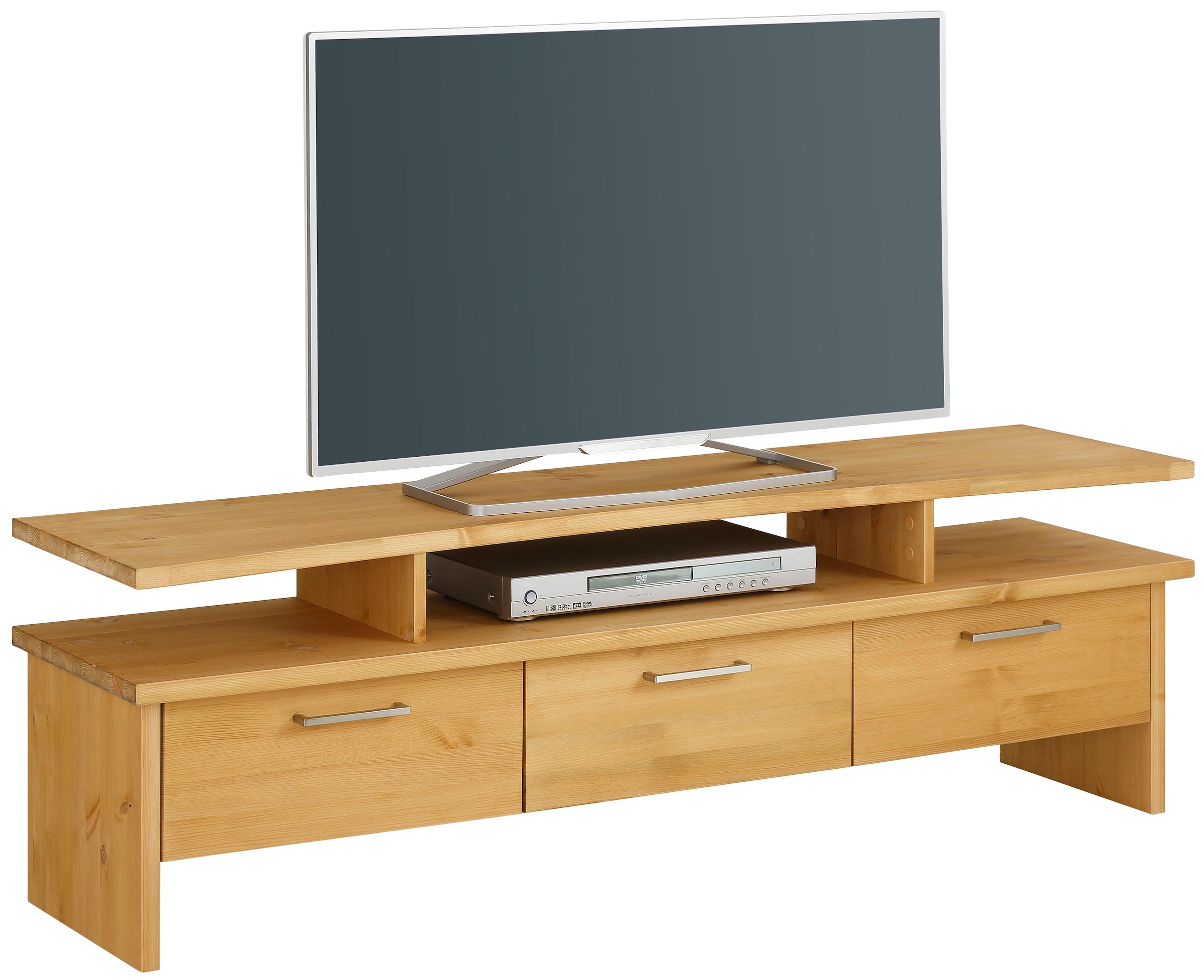 Home affaire TV-Board »Ixo«, Breite 148 cm, mit 3 Schubladen, aus masiver Kiefer, FSC®