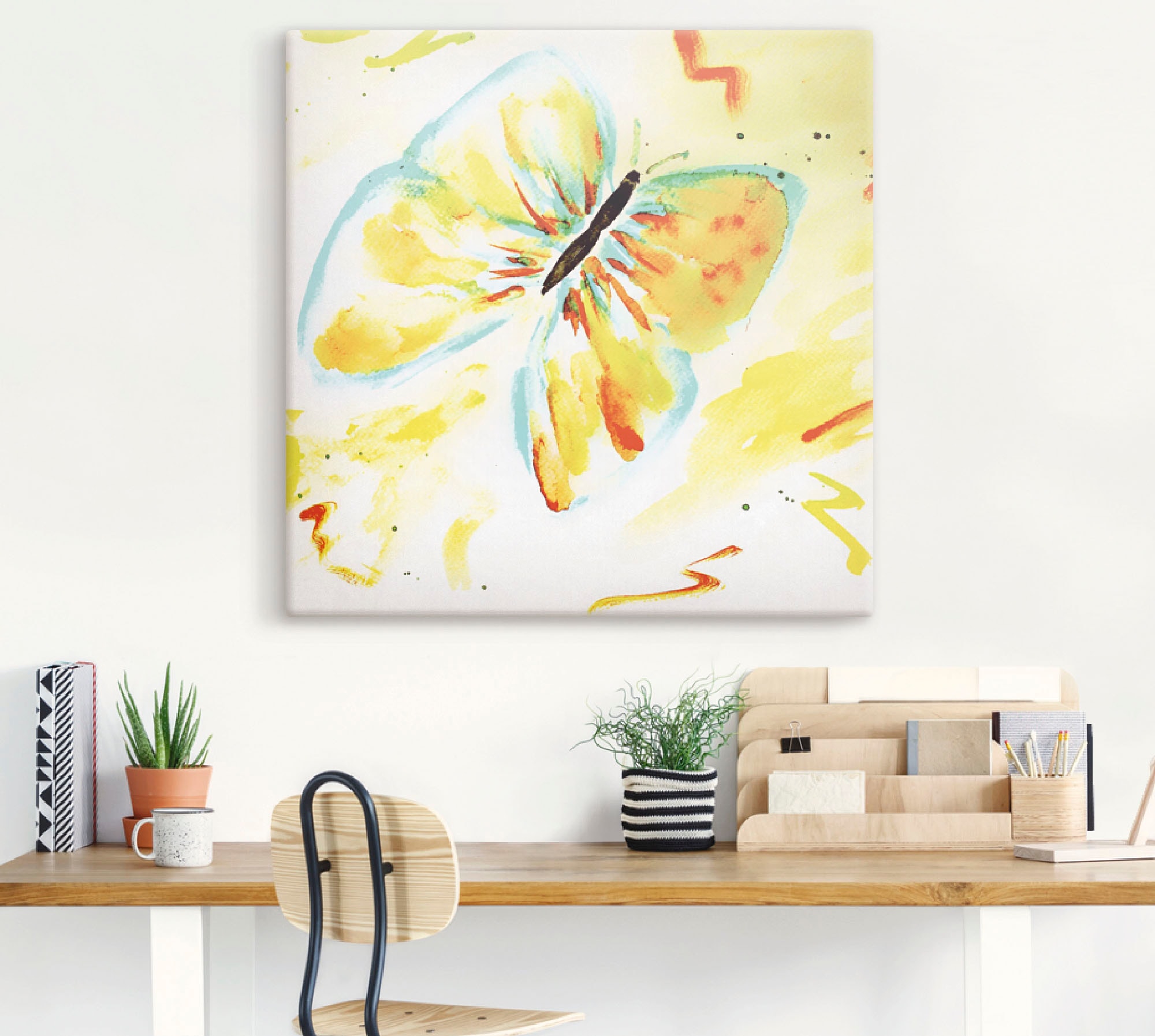 Artland Wandbild »Schmetterling«, Insekten, (1 St.), als Leinwandbild, Poster in verschied. Größen