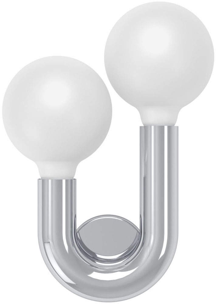 EGLO Wandleuchte »MELLILI« E27 1 Stk. Wandlampe, Lampe, Flur, Wohnzimmer, chrom  H:23,6 cm
