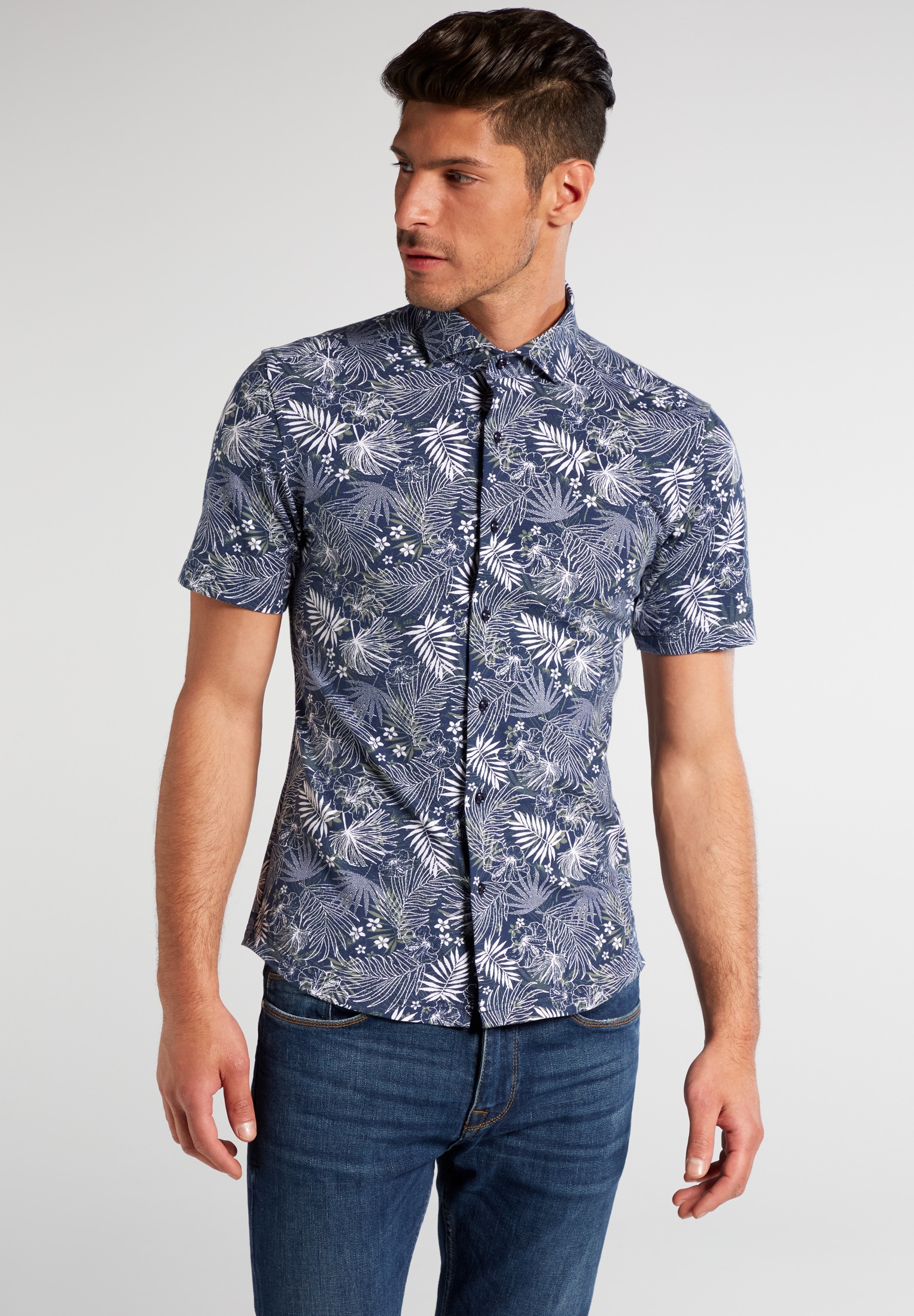 Eterna Kurzarmhemd "SLIM FIT", EASY IRON (bügelleicht) günstig online kaufen