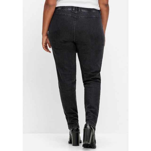 Sheego Stretch-Jeans »Große Größen«, mit Schlupfbund, innen angeraut für  kaufen | BAUR