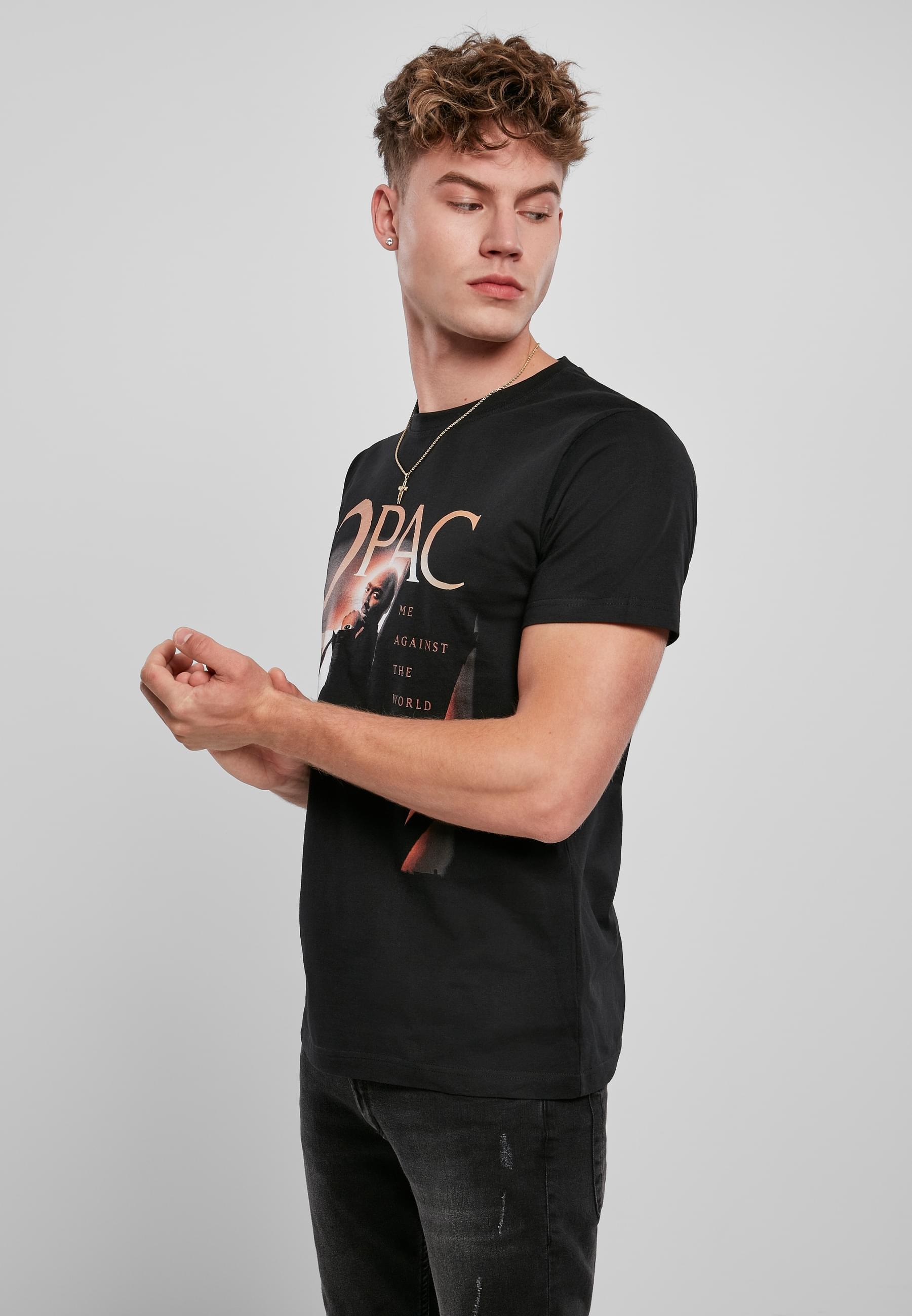 MisterTee T-Shirt »MisterTee Herren Tupac Me Against The World Cover Tee«, (1 tlg.)