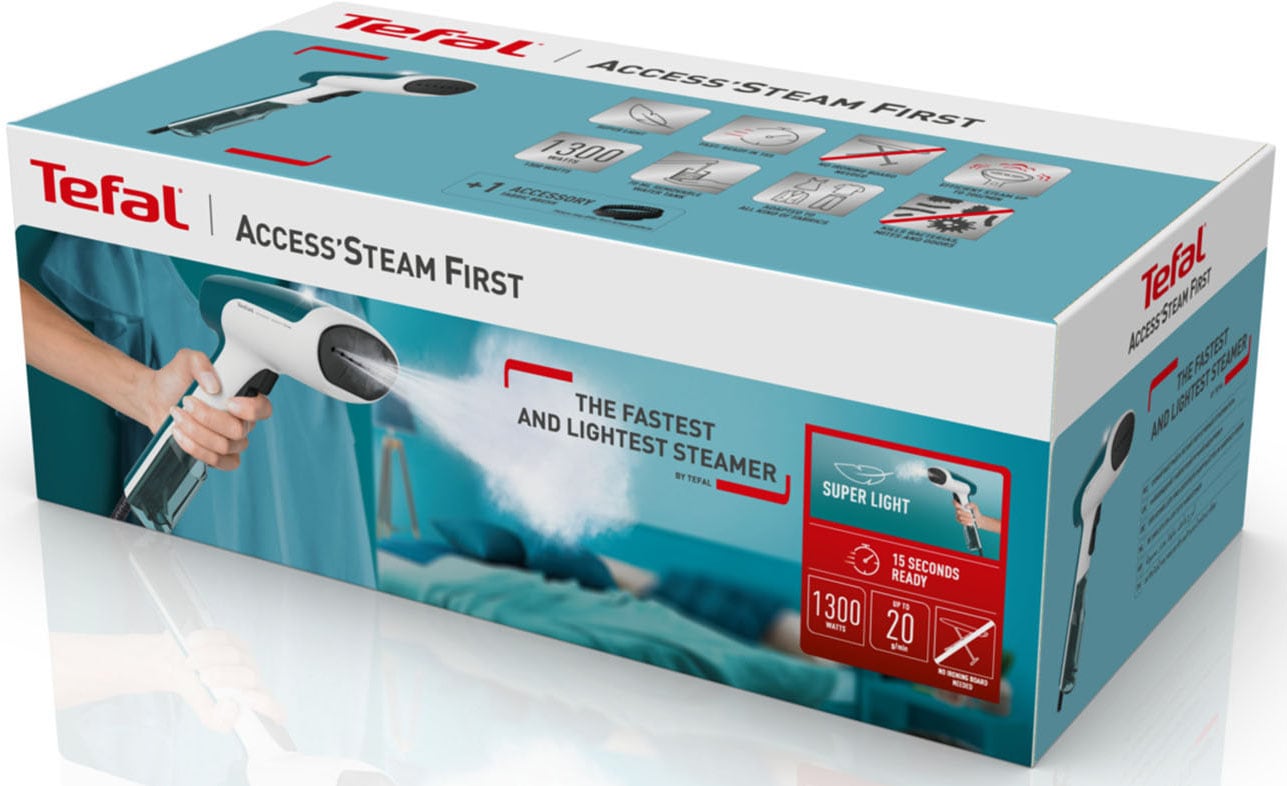 Tefal Dampfbürste »DT6131 Access Steam First, Dampfglätter« 1300 W 15 Sek Aufheizzeit, kontinuierliche Dampfabgabe 20 g/Min., 70 ml Tank