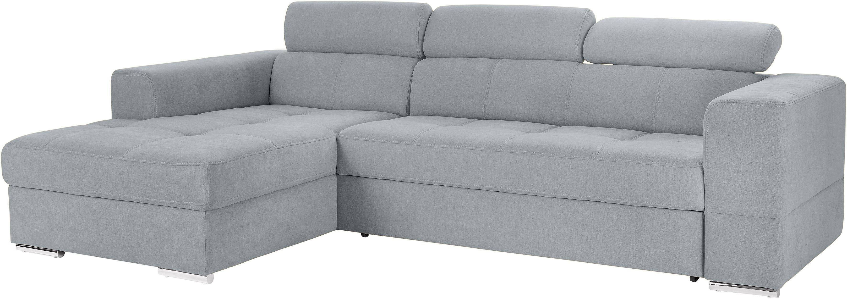 TRENDMANUFAKTUR Ecksofa, mit Recamiere, wahlweise mit Bettfunktion und Bettkasten