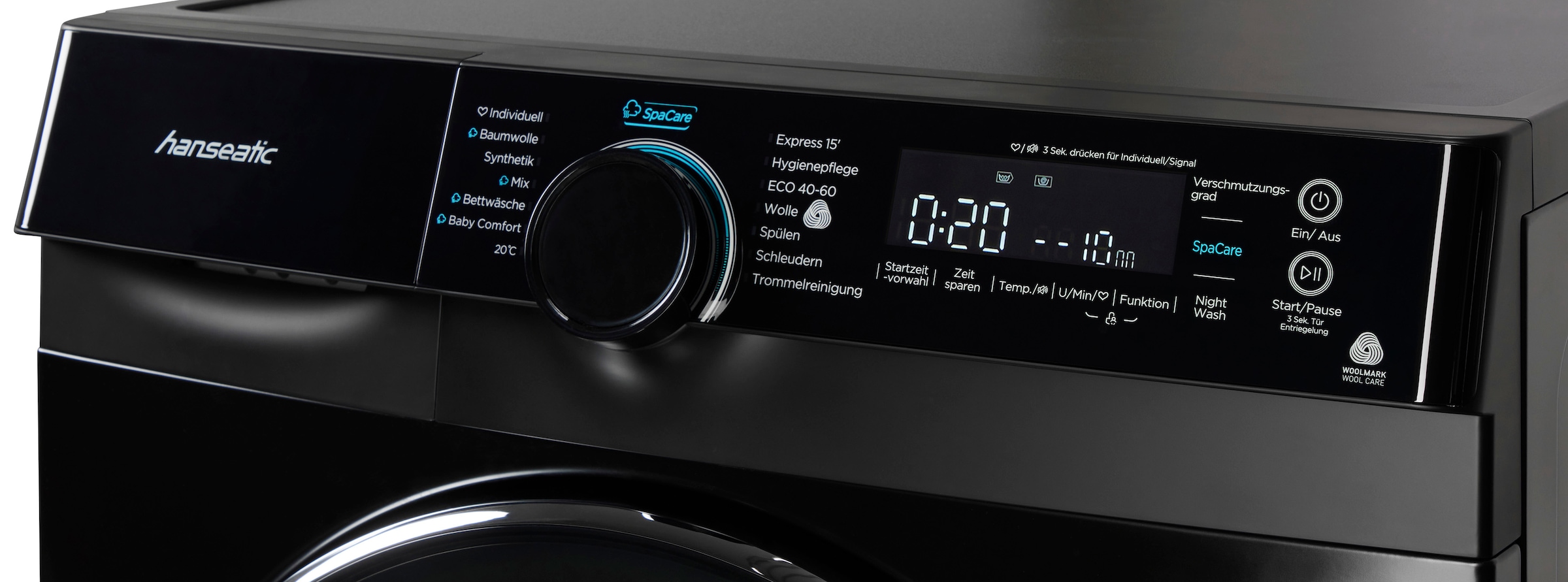 Hanseatic Waschmaschine »HWMK814A1BI« 8 kg 1400 U/min Überlaufschutzsystem