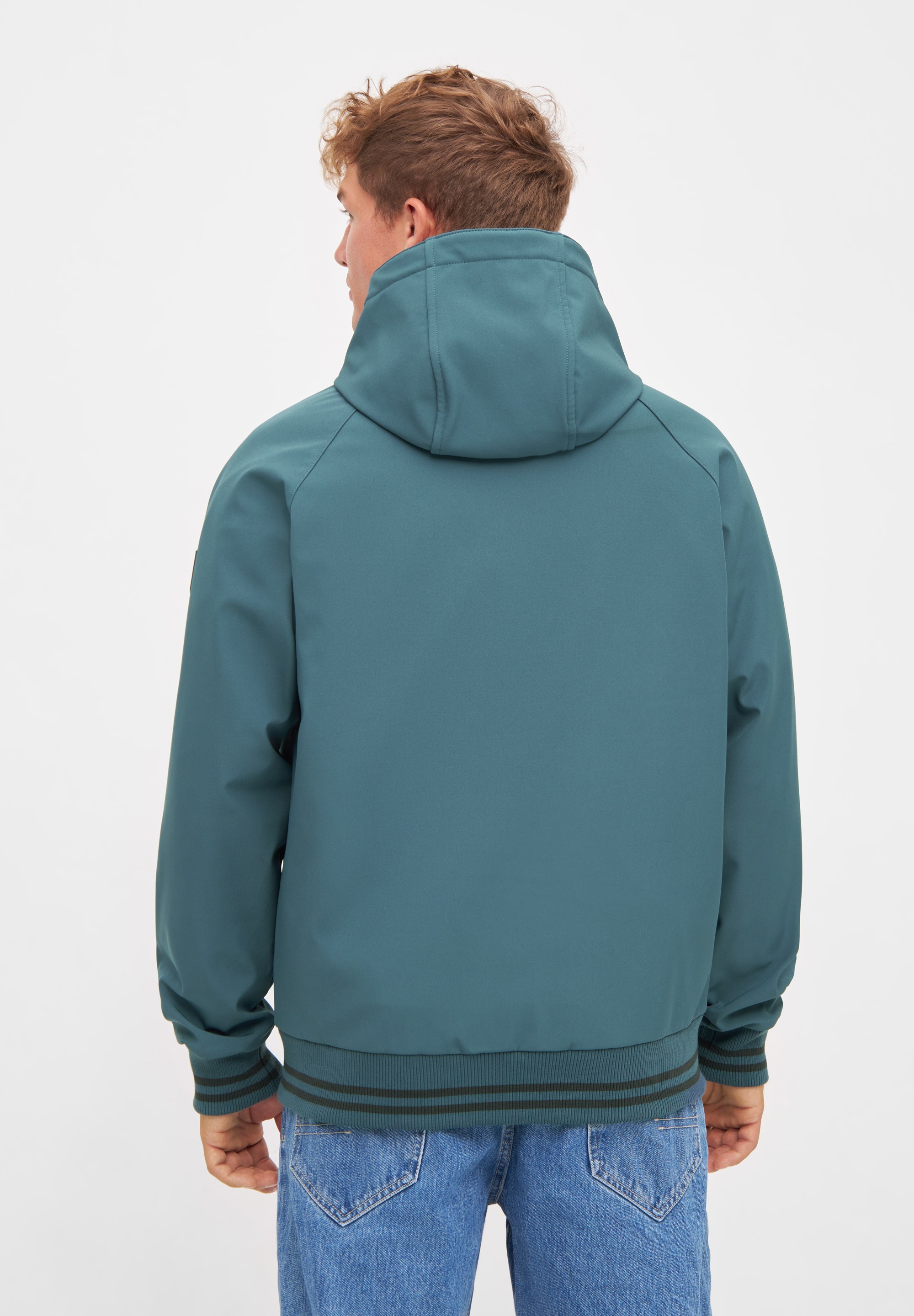 Derbe Softshelljacke »Helgoby«, mit Kapuze, wasserabweisend, winddicht, Kapuze