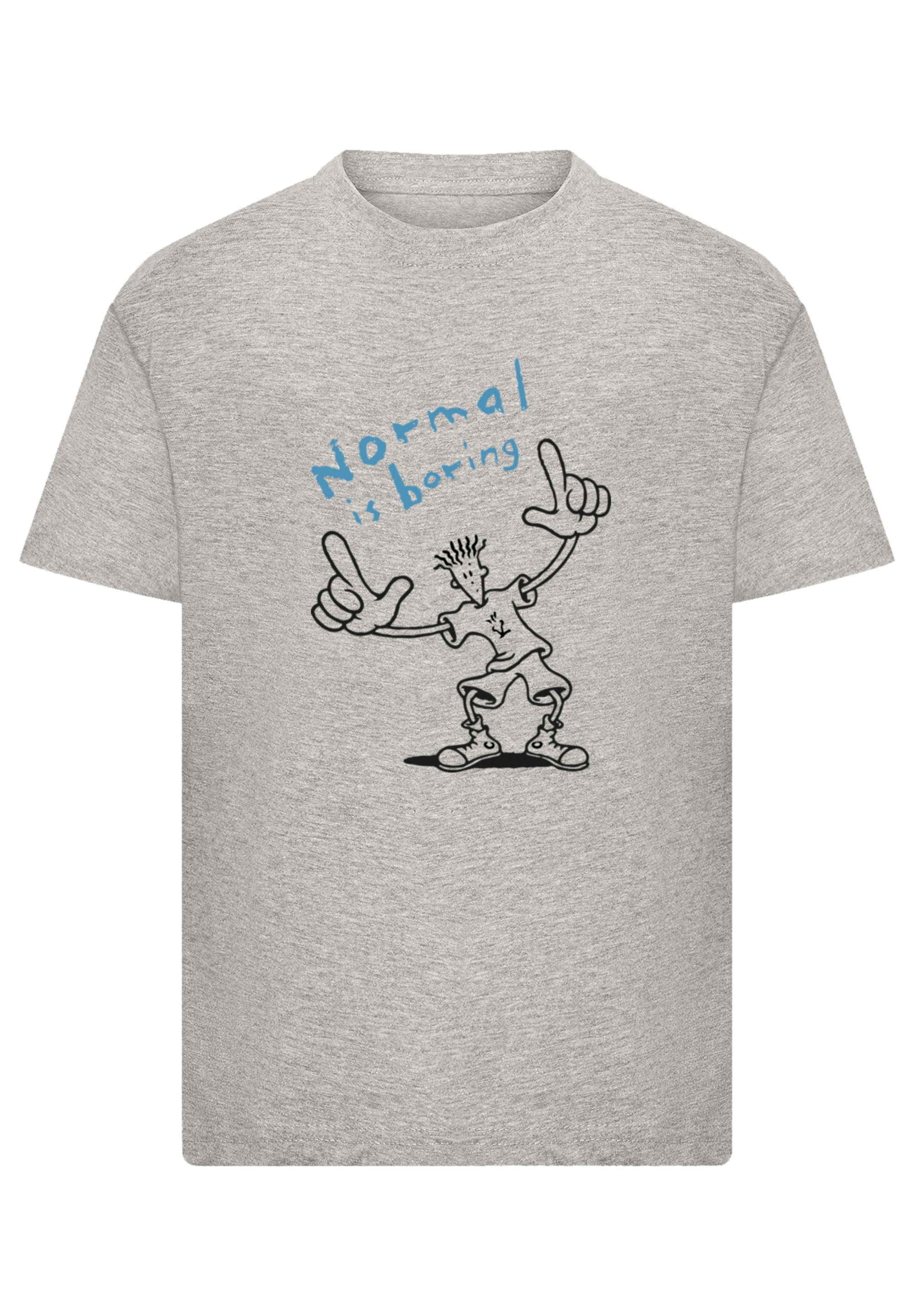 F4NT4STIC T-Shirt »Fido Dido Points Normal Is Boring« Premium Qualität