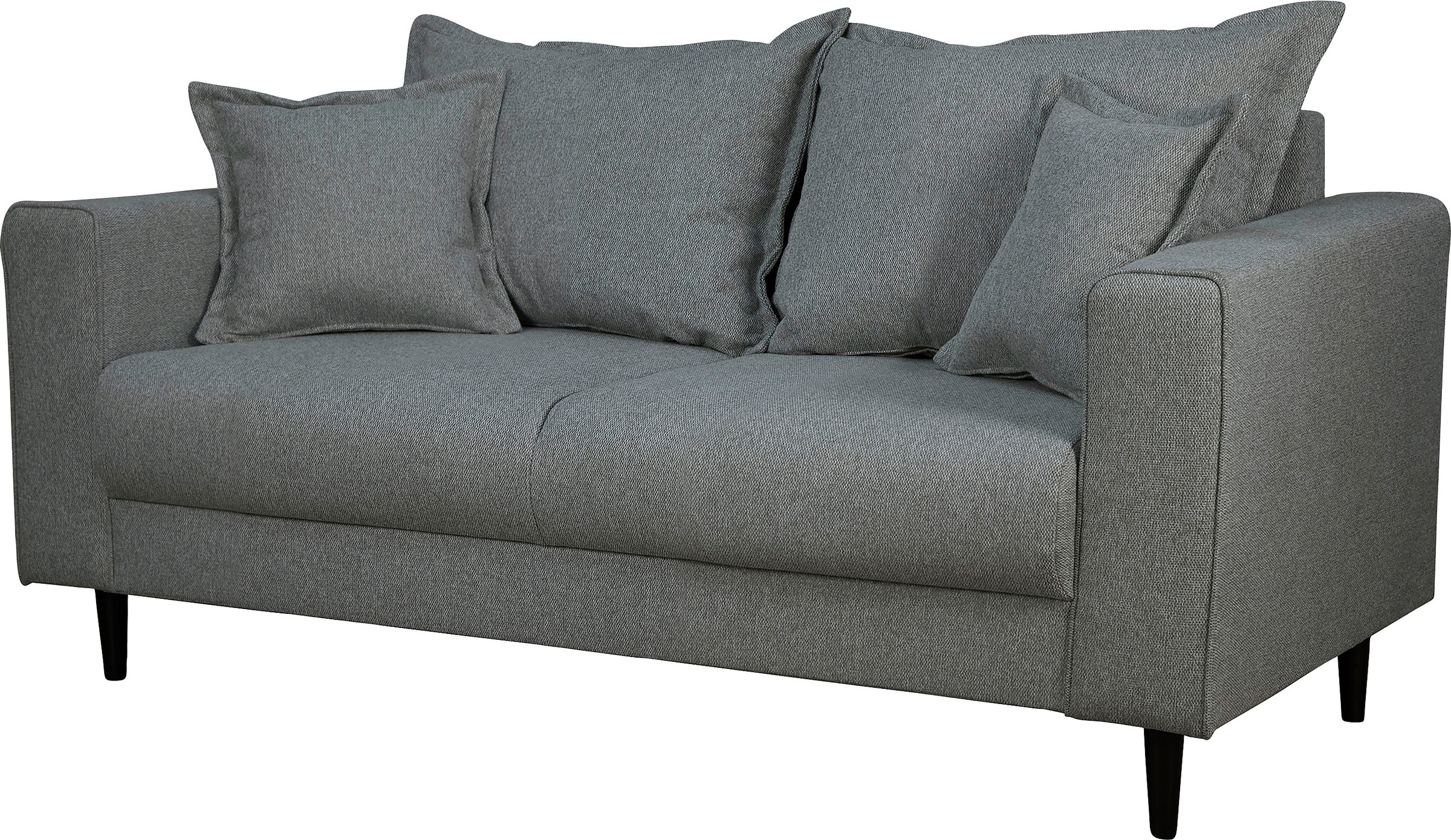 Home affaire 2-Sitzer »VEYRAS, hoher Sitzkomfort, Maße B/T/H: 162/84/76 cm«, mit Wellenunterfederung, incl. Rückenkissen und Zierkissen