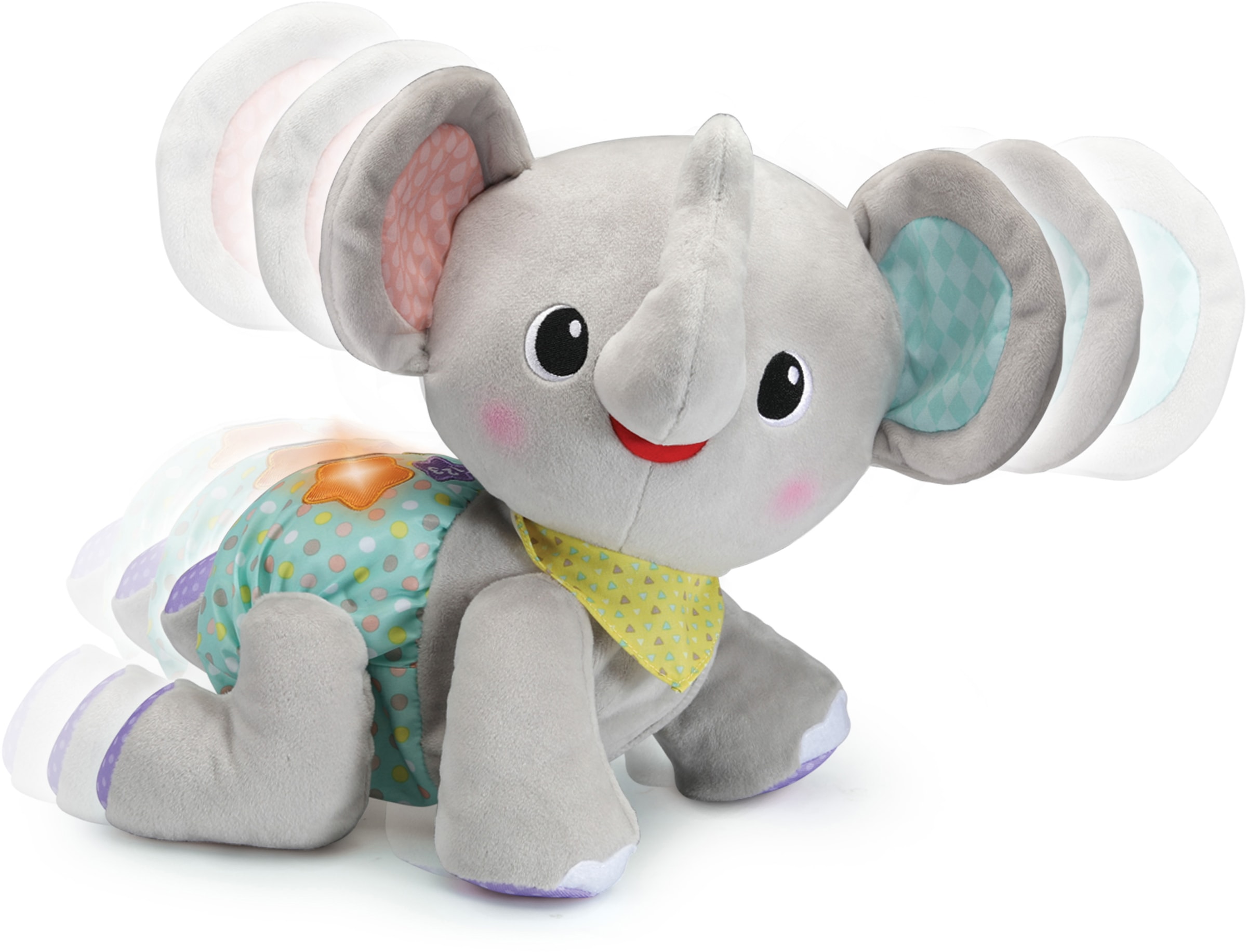 Vtech® Kuscheltier »VTechBaby, Krabbel mit mir - Elefant, grau«