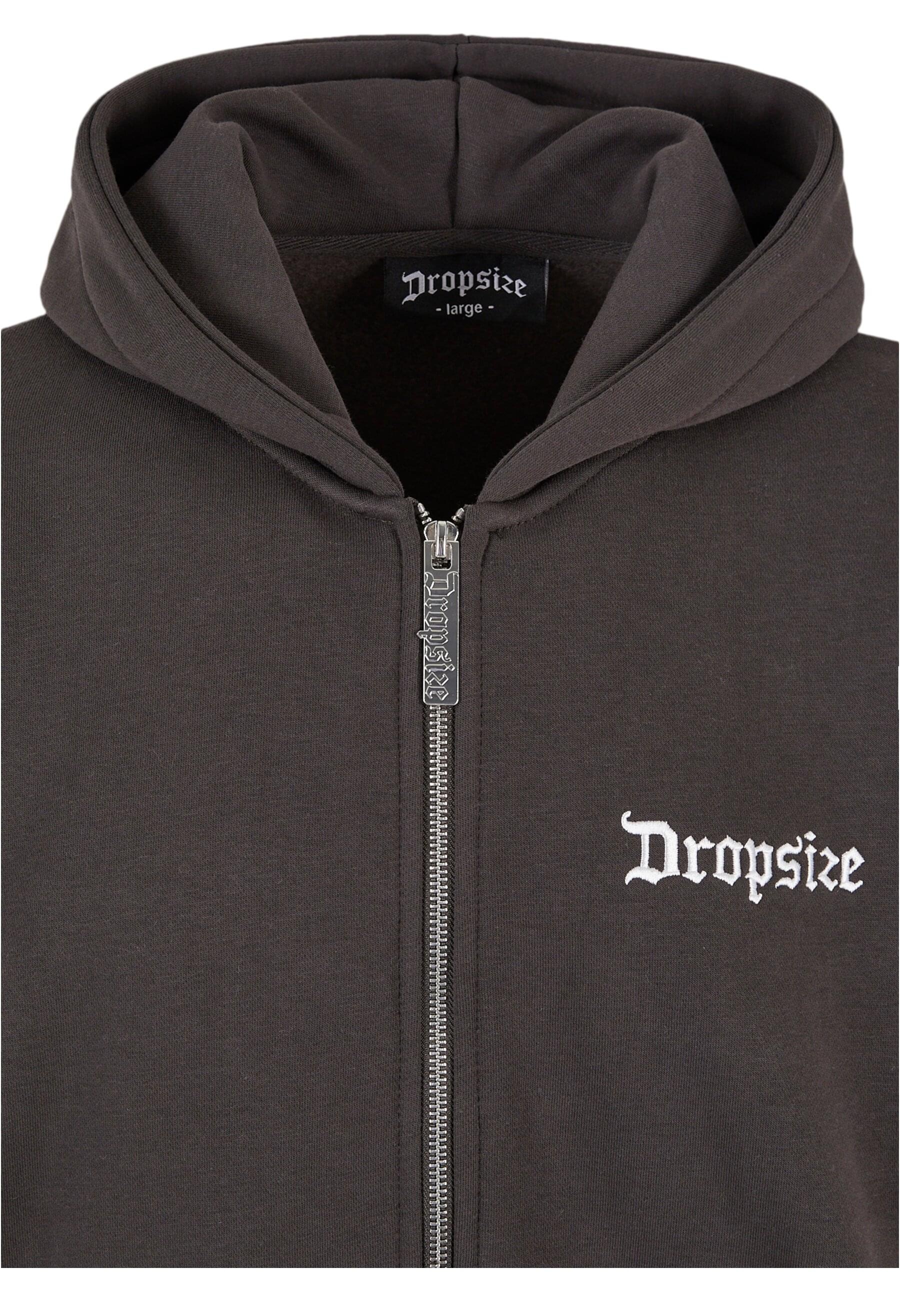 Dropsize Sweatjacke »Dropsize Herren Super Heavy Oversize Blank Zip Hoodie«