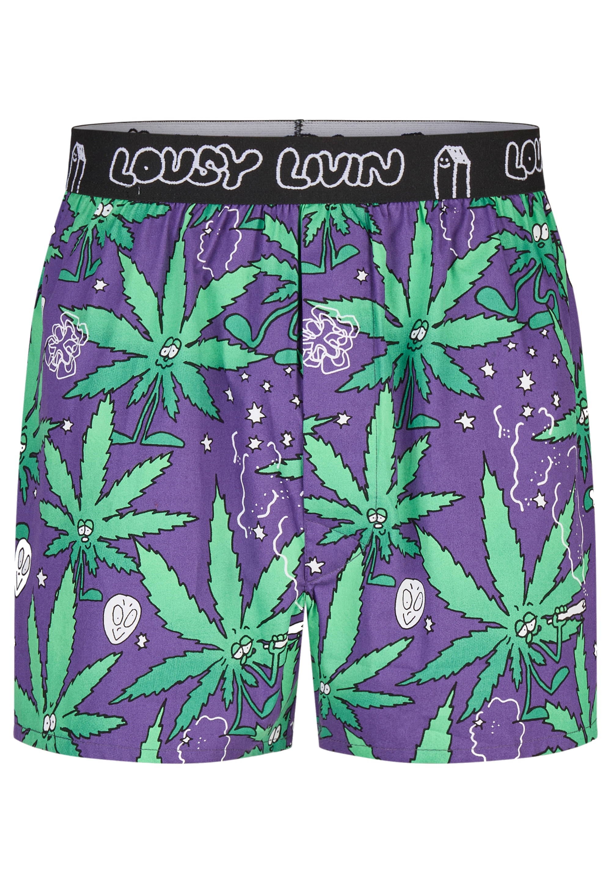 Lousy Livin Boxershorts »2Pack Boxershorts Outer Weedy« 2er-Pack im lockeren Schnitt