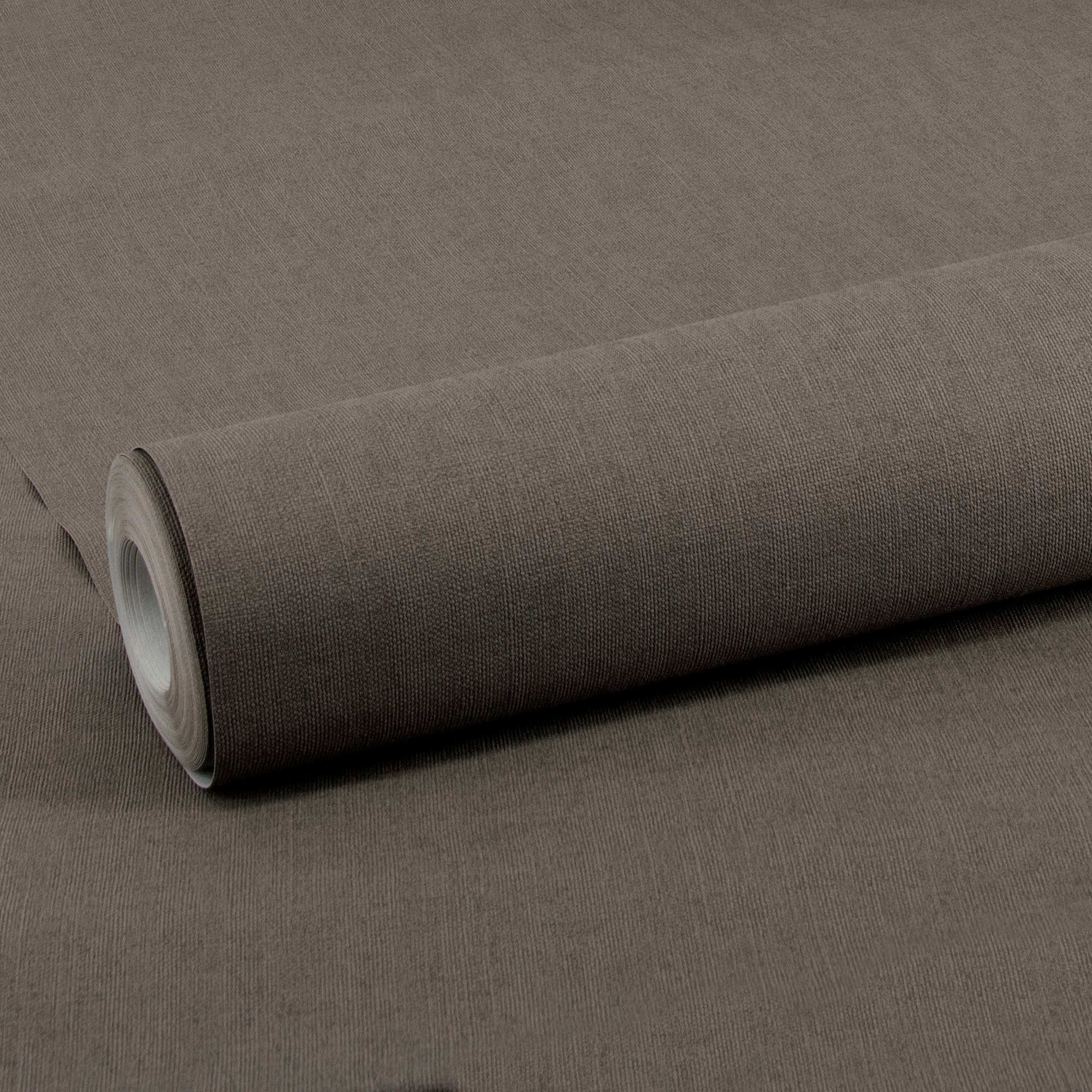 WOW Vliestapete »WOW Textil Braun Vliestapete«, unifarben, WOW Textil Braun Vliestapete