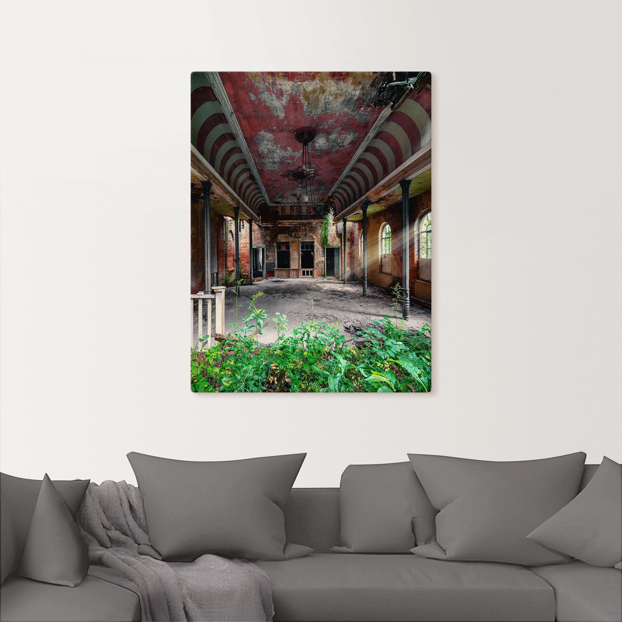 Artland Wandbild »Lost Place - Tanzsaal Ballsaal«, Gebäude, (1 St.), als Alubild, Outdoorbild, Leinwandbild, Poster in verschied. Größen