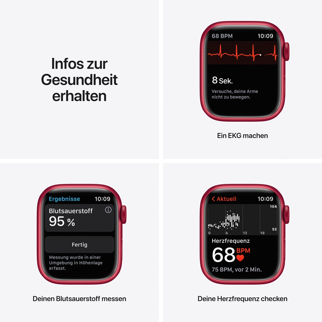 Apple Smartwatch »Watch Series 7 GPS, 41mm«, (Watch OS 8)