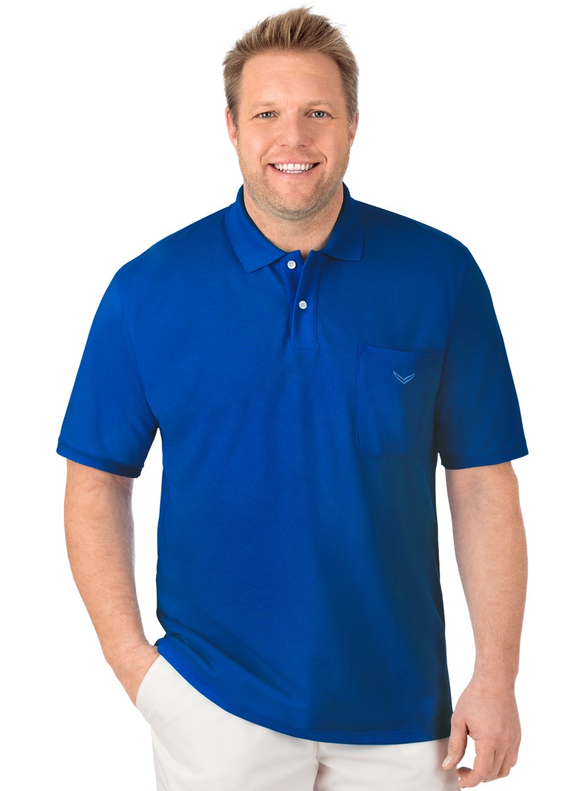 Thumbnail - Trigema Poloshirt "TRIGEMA Polohemd mit Brusttasche" 1 Stk. tlg.