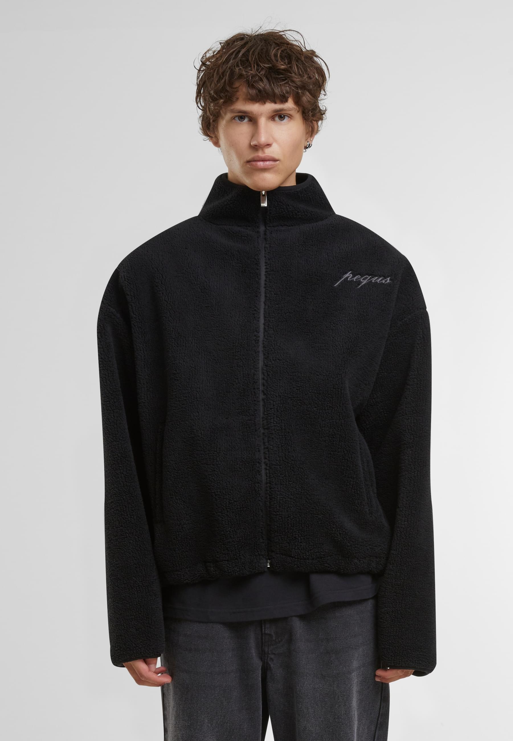 PEQUS Allwetterjacke »PEQUS PEQUS Mykonos Script Teddy Fleece Jacket«, (1 St.), ohne Kapuze