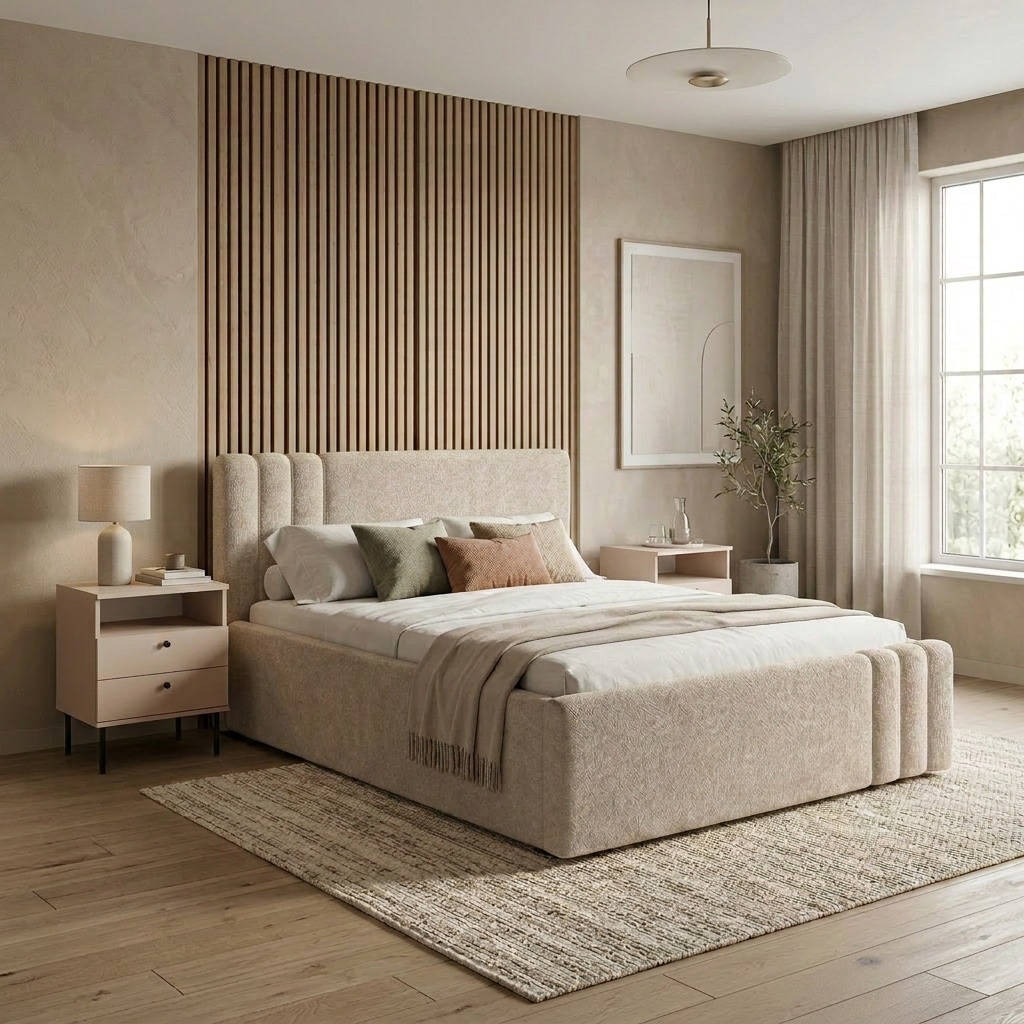 Home affaire "AESSIA in 2 Breiten- 160 und 180 cm, mit/ohne Bettkasten, Chenille" Stauraumbett, gepolstertes Kopfteil, ohne Matratze, modernes Design