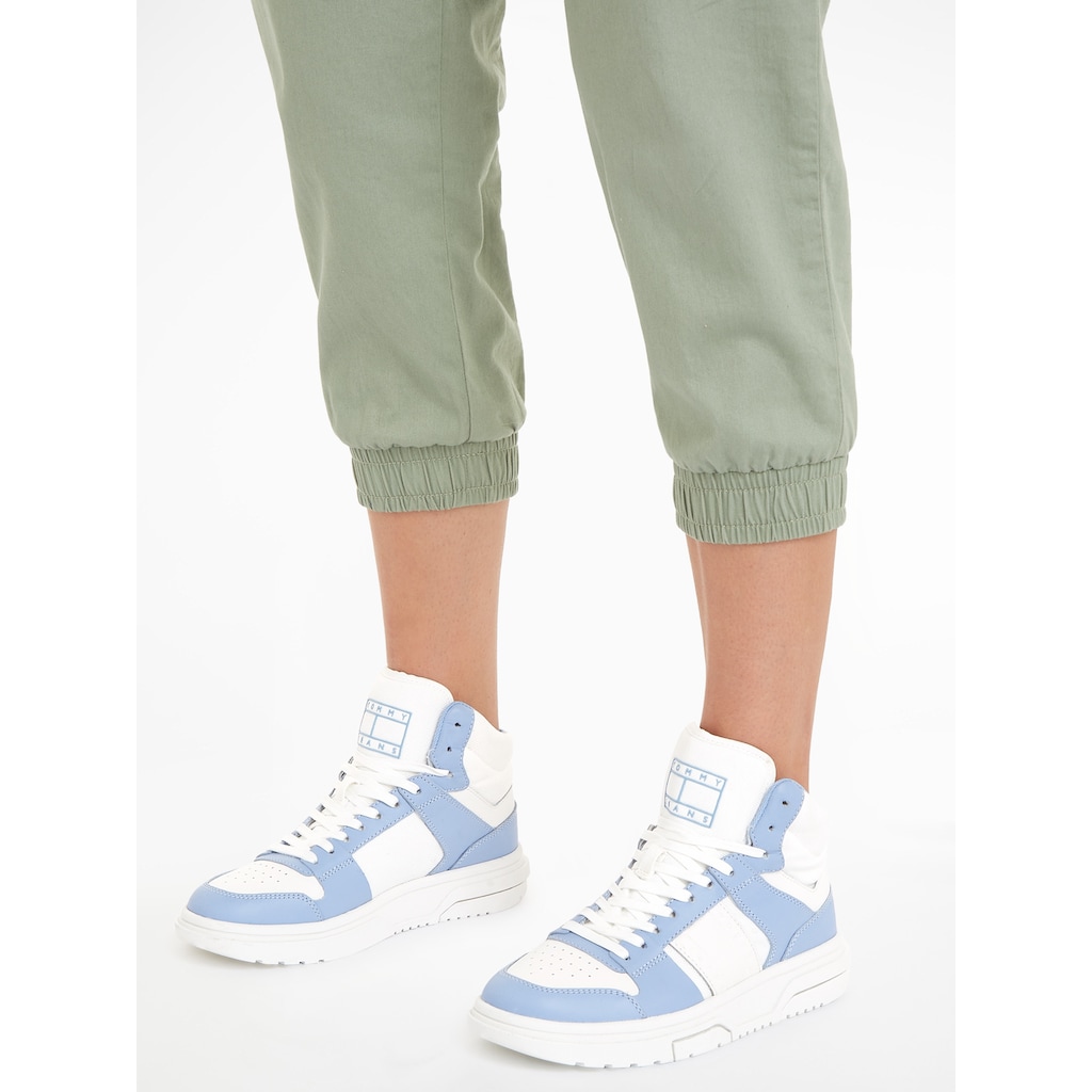 Tommy Jeans Sneaker »THE BROOKLYN MID TOP«, Plateau, High Top-Sneaker, Freizeitschuh, gepolsterter Schaftrand