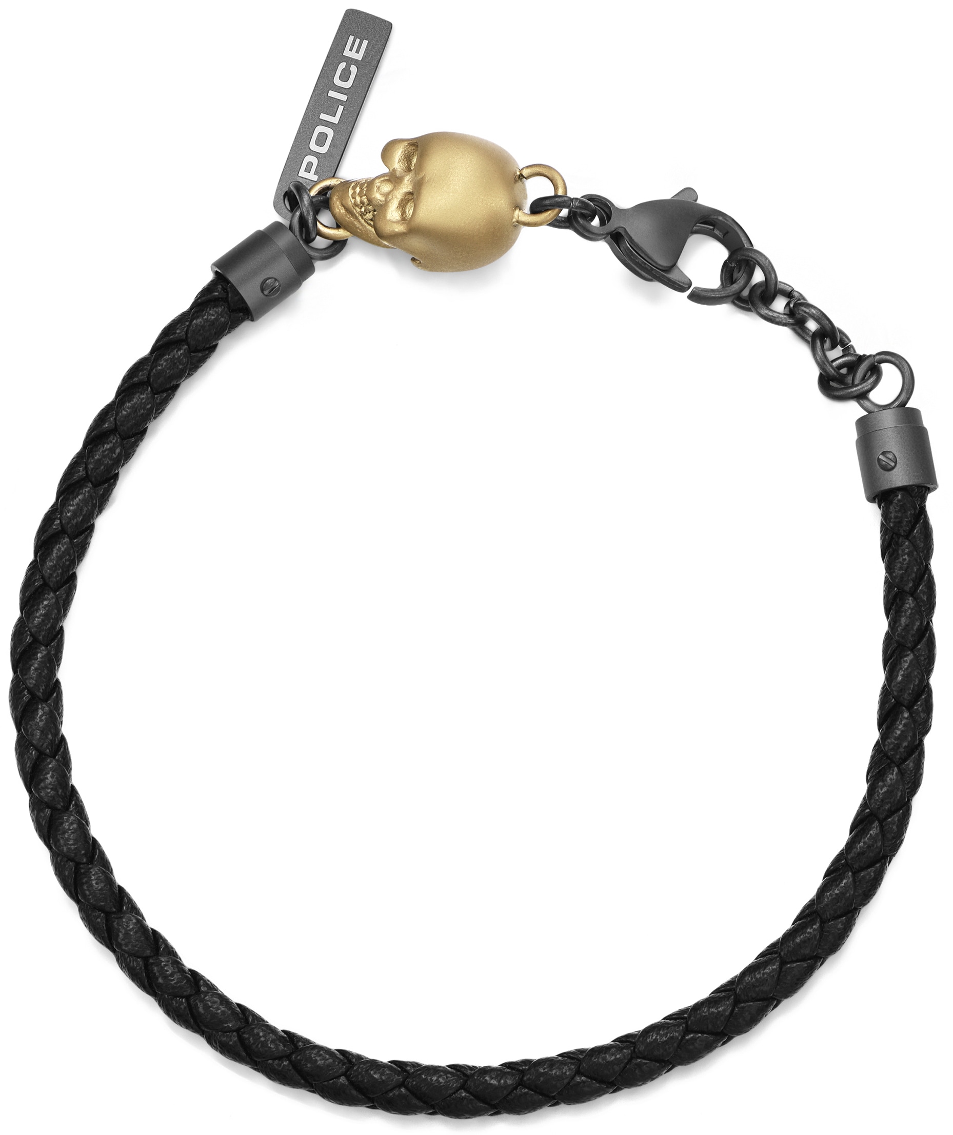 Police Quarzuhr »NEIST (SKULL), PEWJG2227301-SETA«, (Set, 2 tlg., mit  Schmuckarmband) bestellen | BAUR