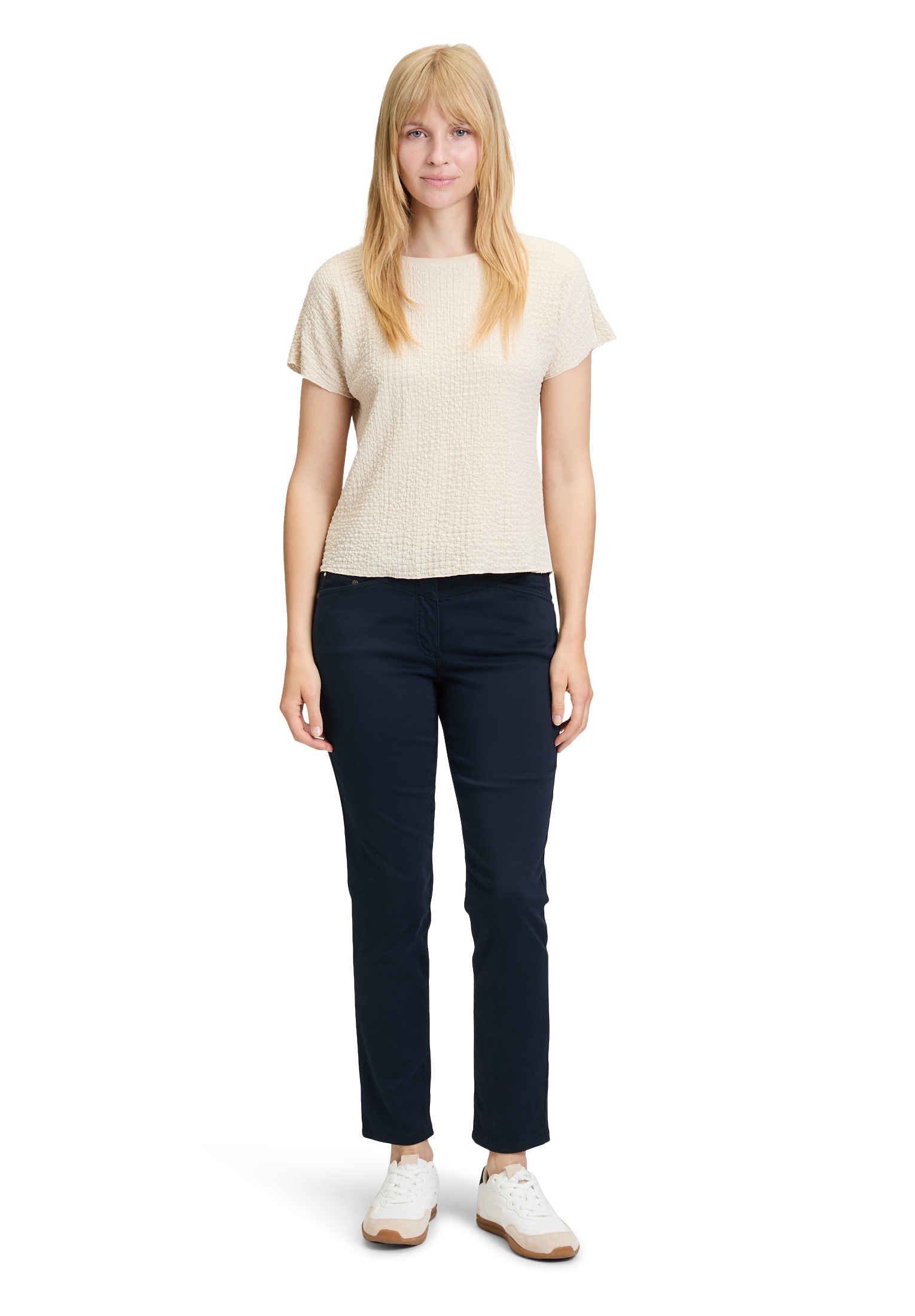 Betty Barclay Kurzarmshirt »Betty Barclay Strukturshirt mit U-Boot-Ausschnitt«, (1 tlg.)