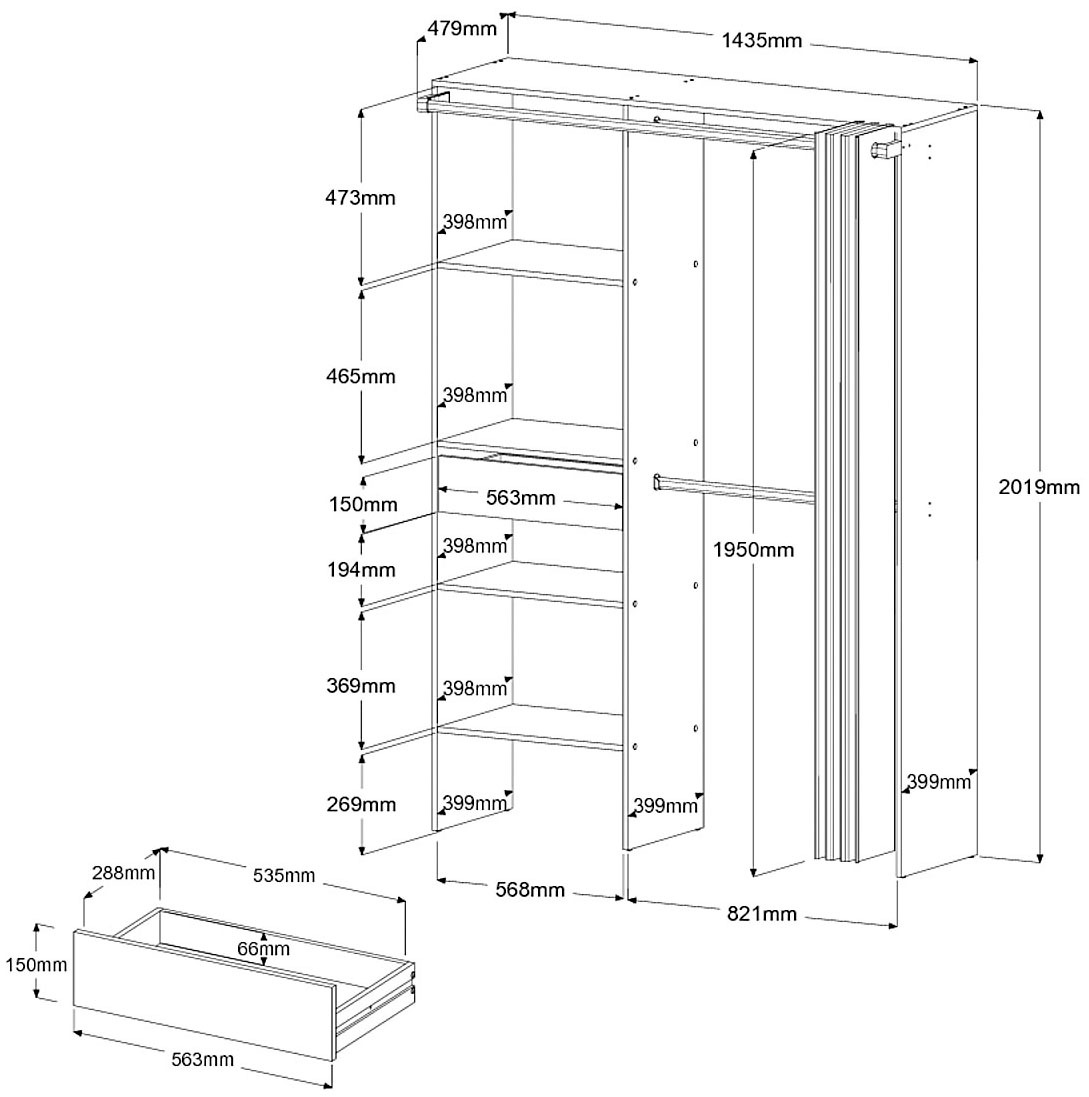Parisot Schlafzimmer-Set »Parisot Most 41« Set, 2 tlg.