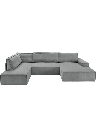 Wohnlandschaft »SHERWOOD XXL 329 cm Schlafsofa, U-Form«